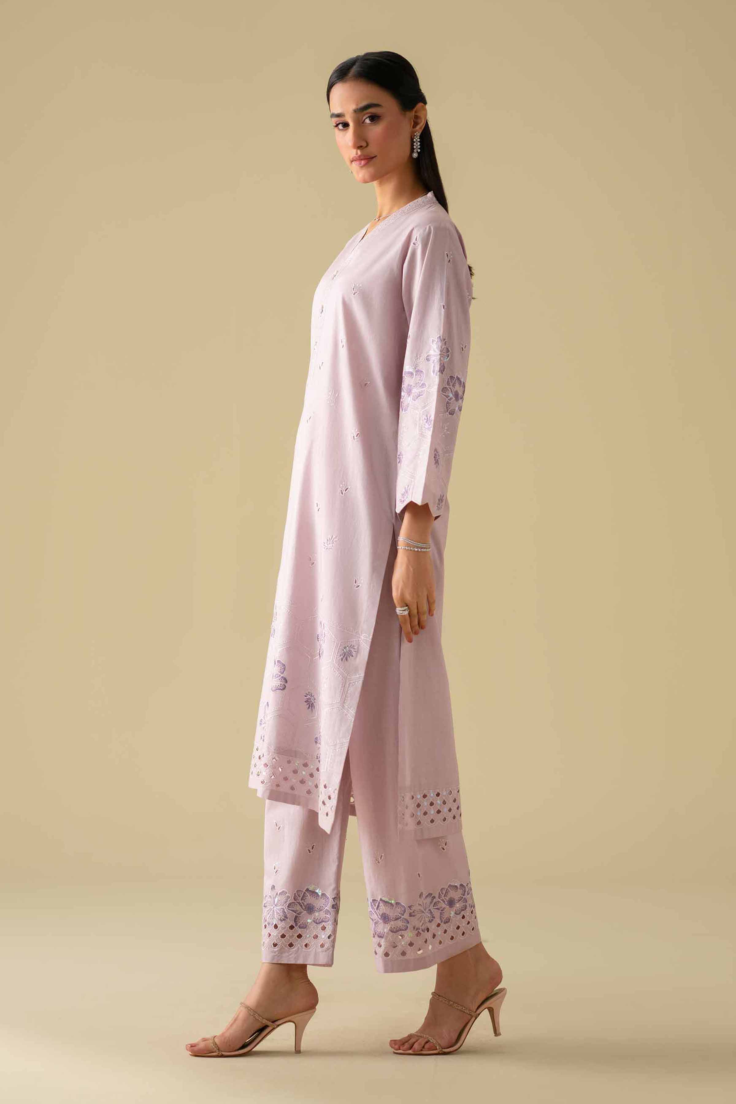 2 Piece - Embroidered Suit - KFE26-34 - Image 3