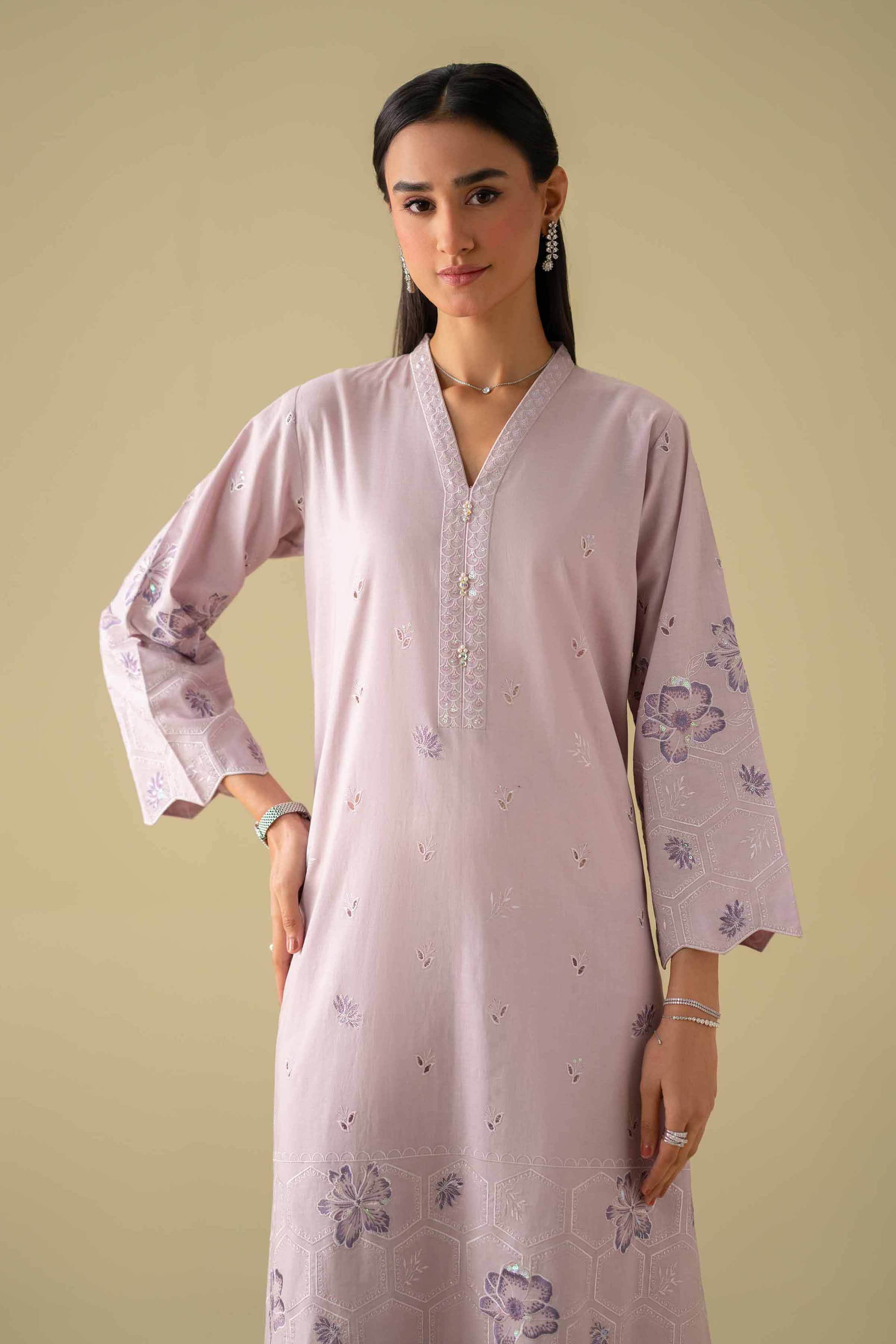 2 Piece - Embroidered Suit - KFE26-34 - Image 6