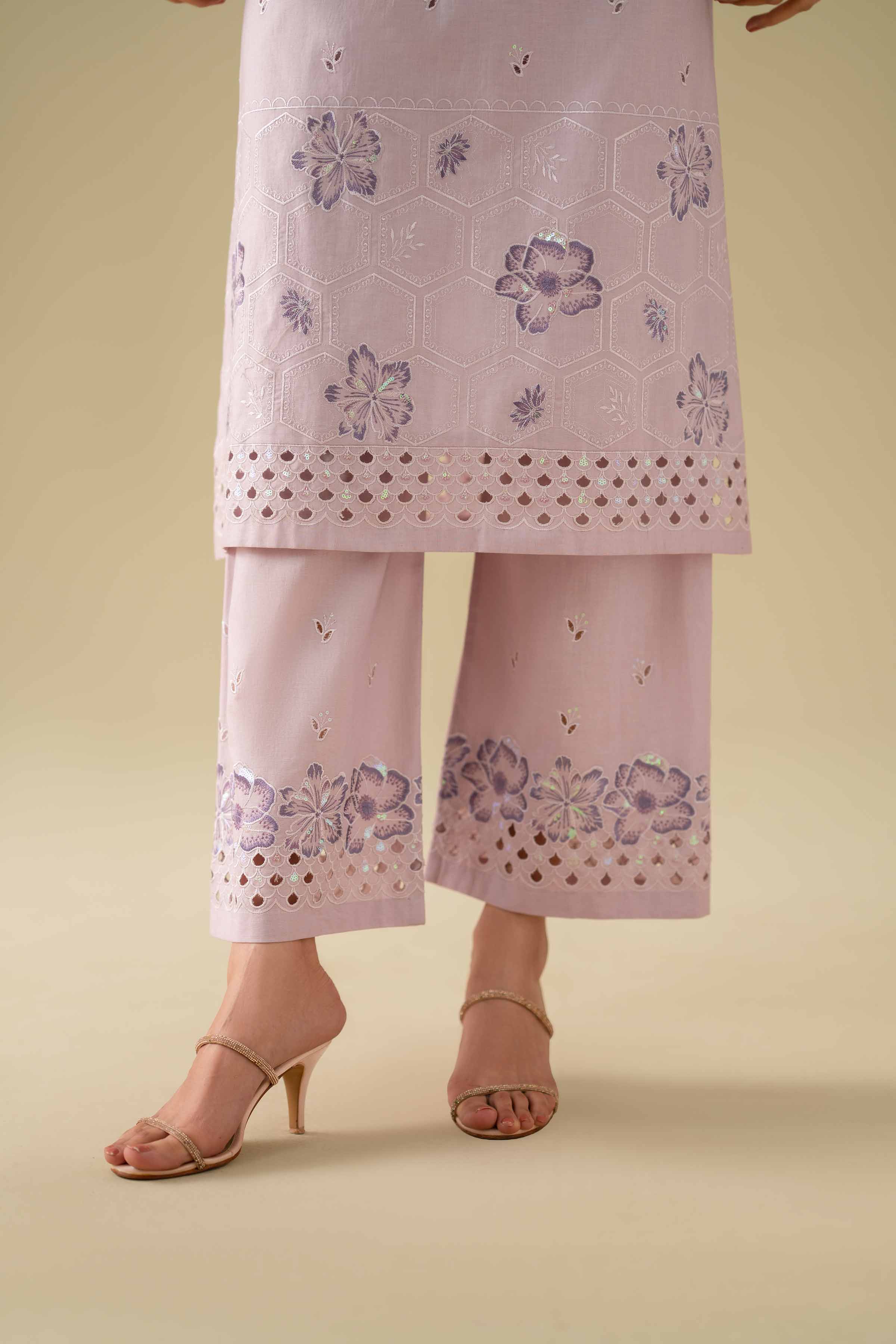 2 Piece - Embroidered Suit - KFE26-34 - Image 8