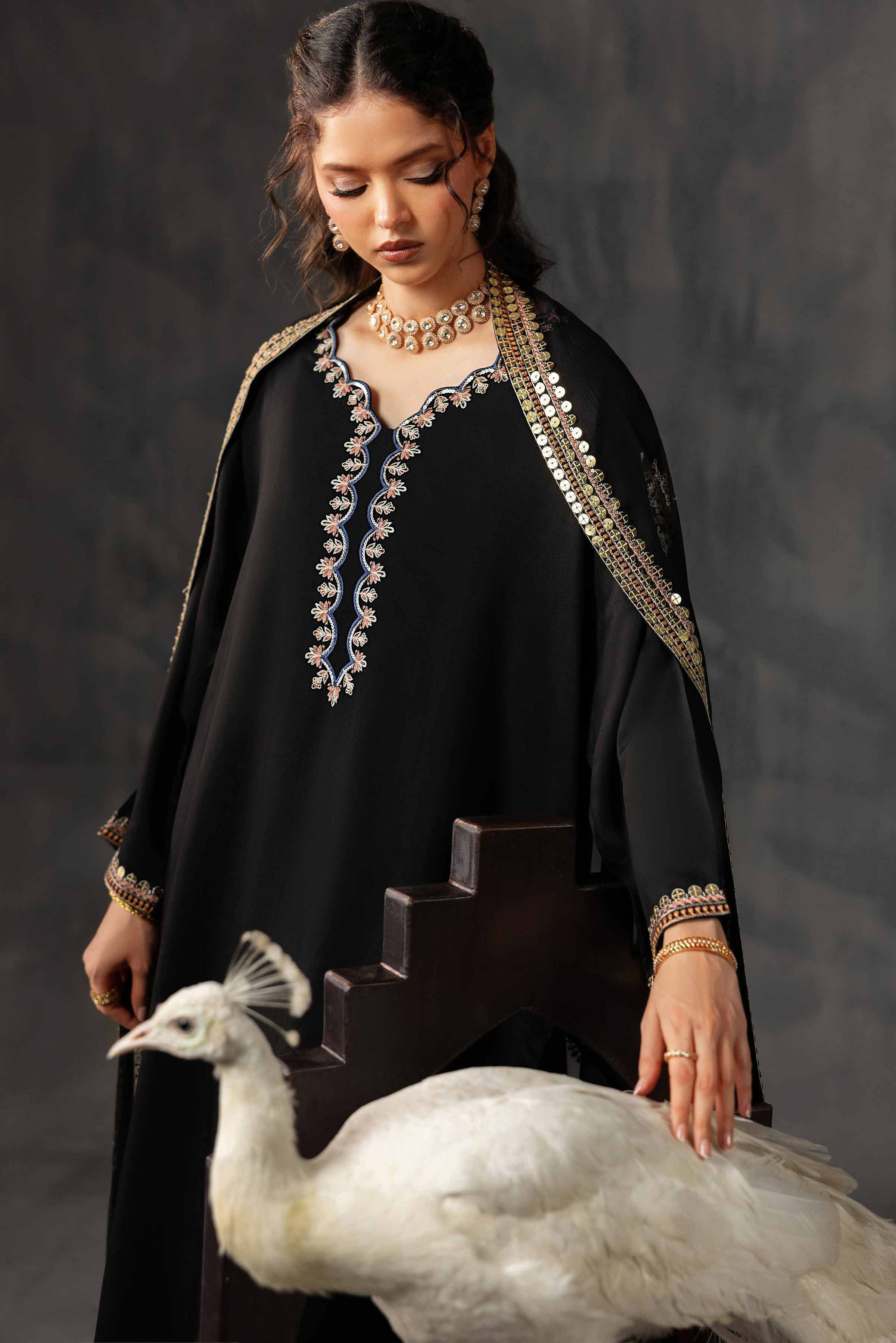 3 Piece - Embroidered Suit - KFE26-35 - Image 2
