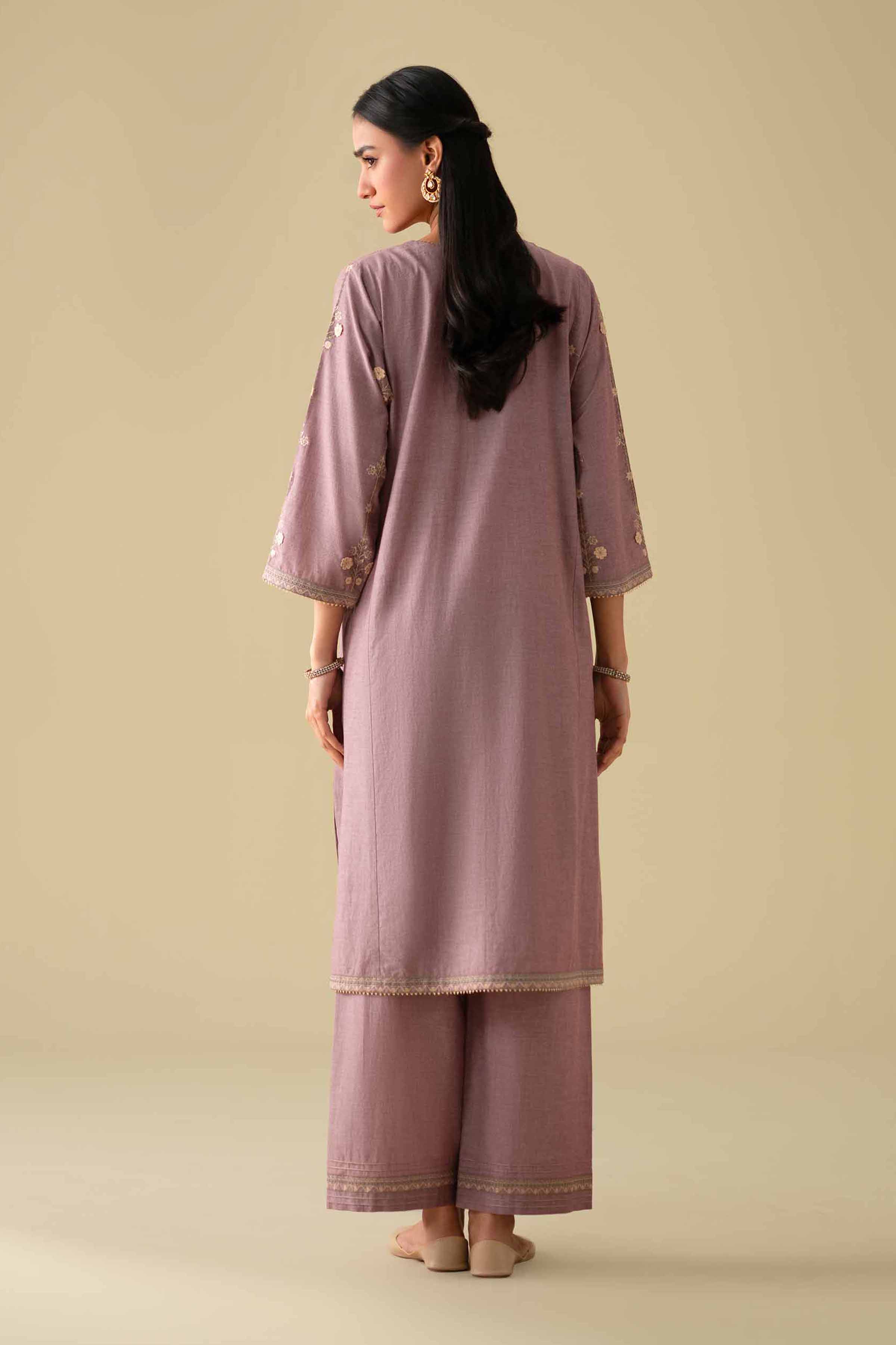 2 Piece - Embroidered Suit - KFE26-36 - Image 4