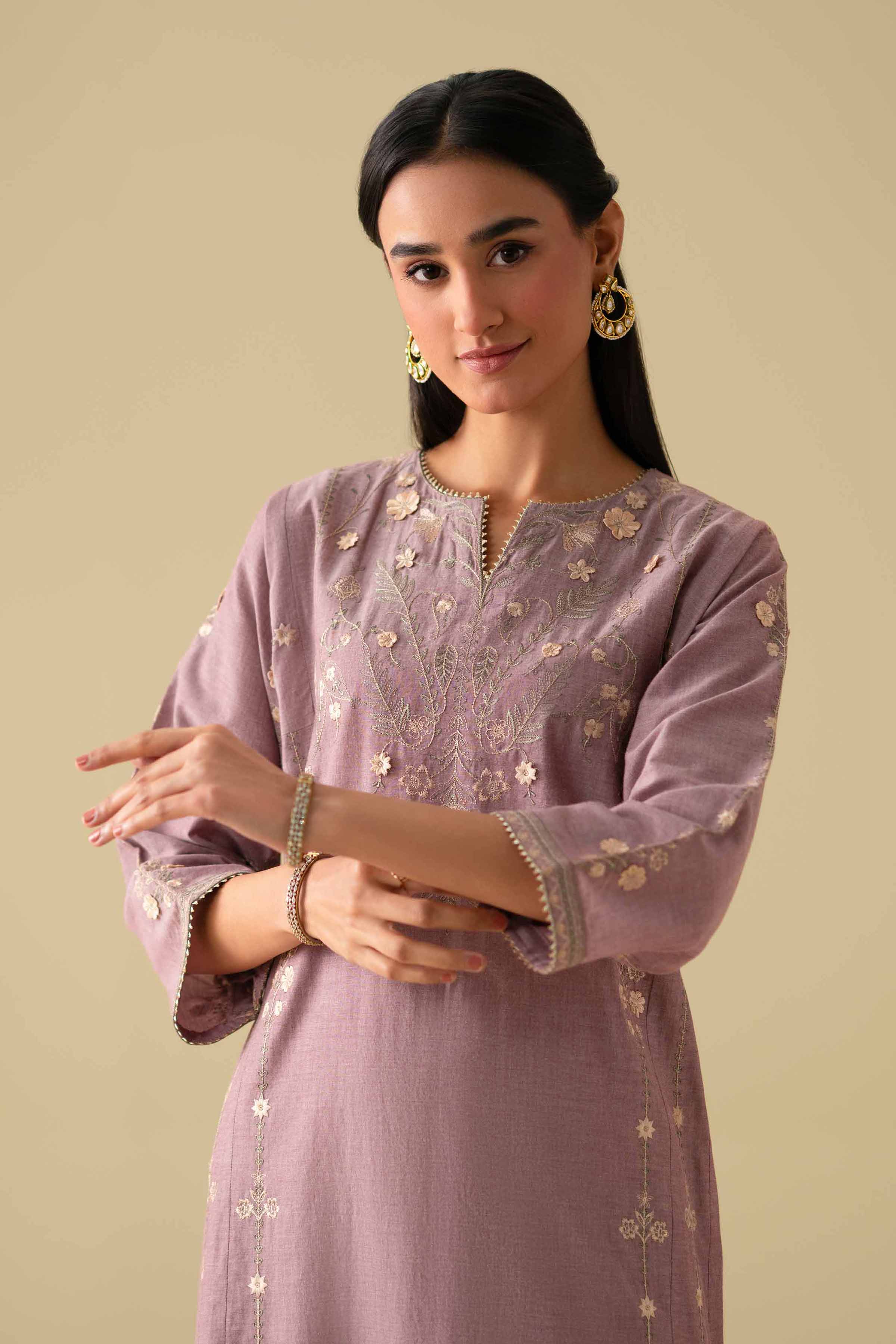 2 Piece - Embroidered Suit - KFE26-36 - Image 6