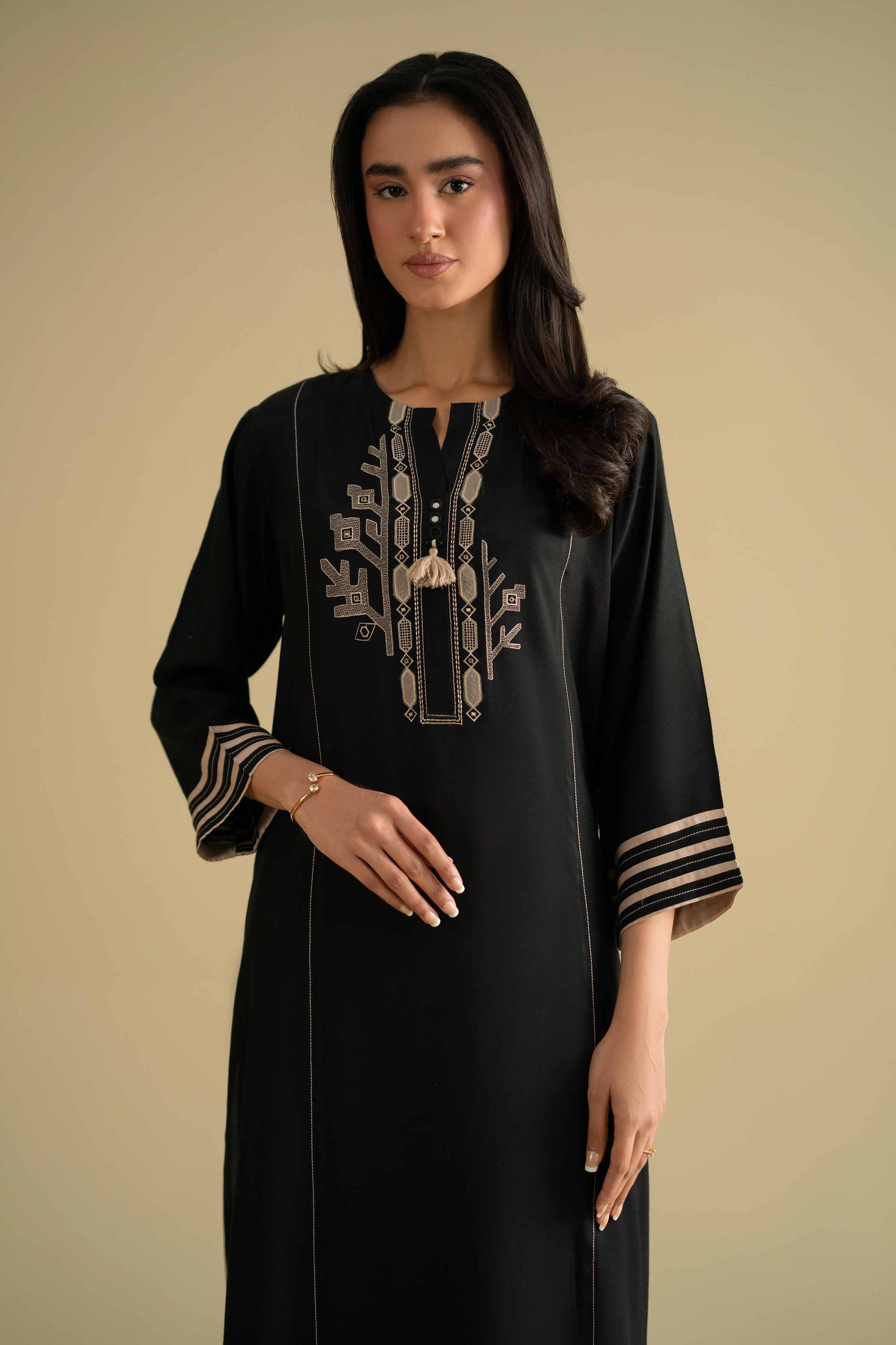 2 Piece - Embroidered Suit - KFE26-37 - Image 5