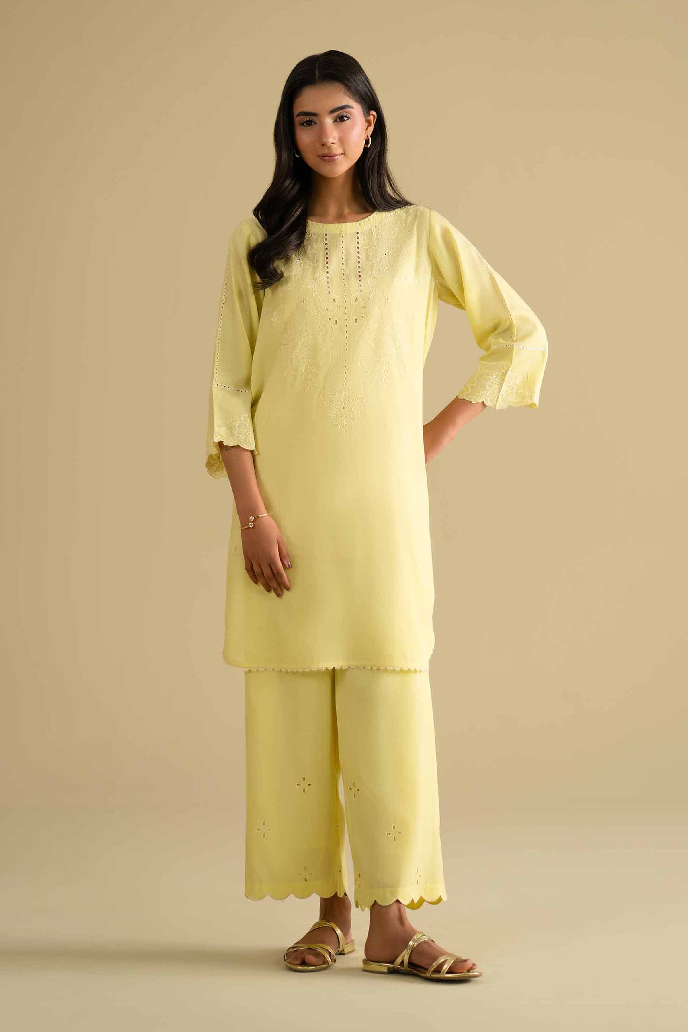 2 Piece - Embroidered Suit - KFE26-39