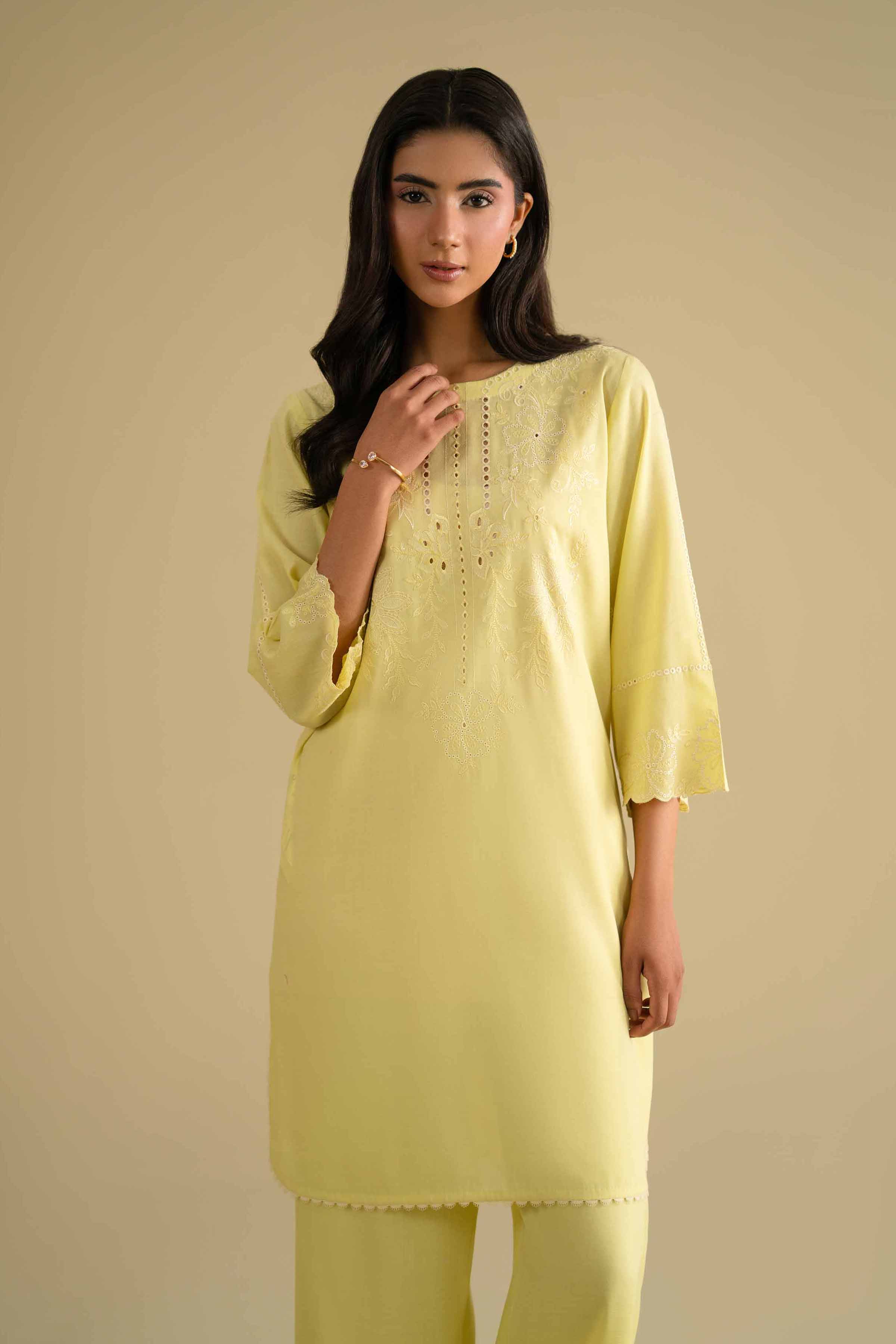 2 Piece - Embroidered Suit - KFE26-39 - Image 6