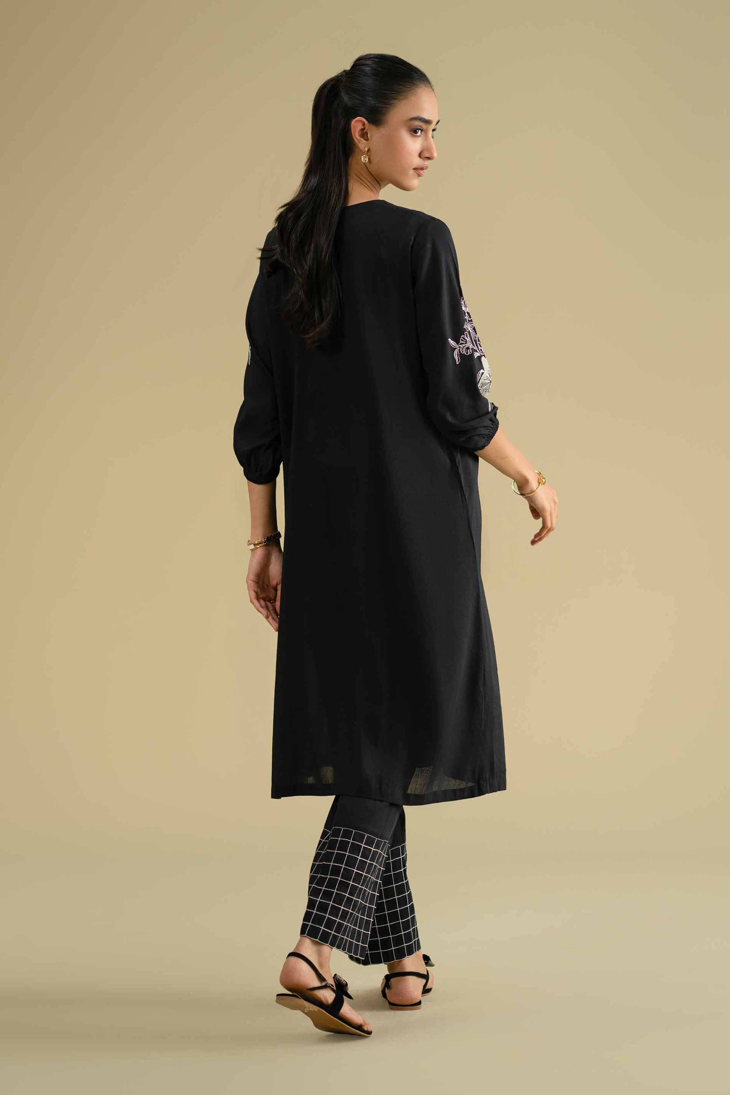 2 Piece - Embroidered Suit - KFE26-41 - Image 4