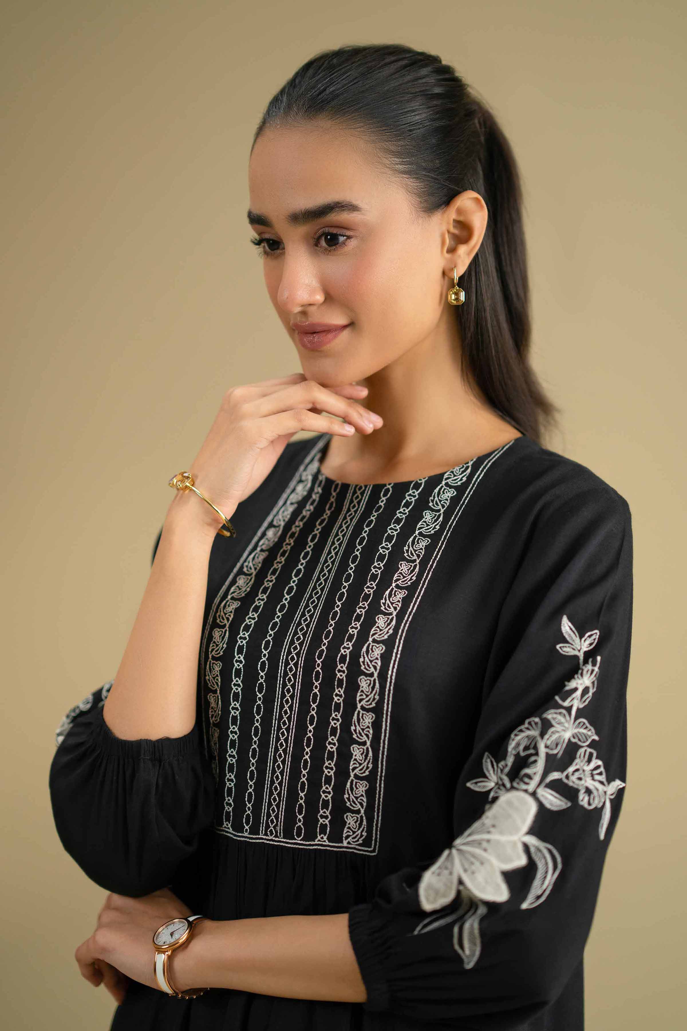 2 Piece - Embroidered Suit - KFE26-41 - Image 7