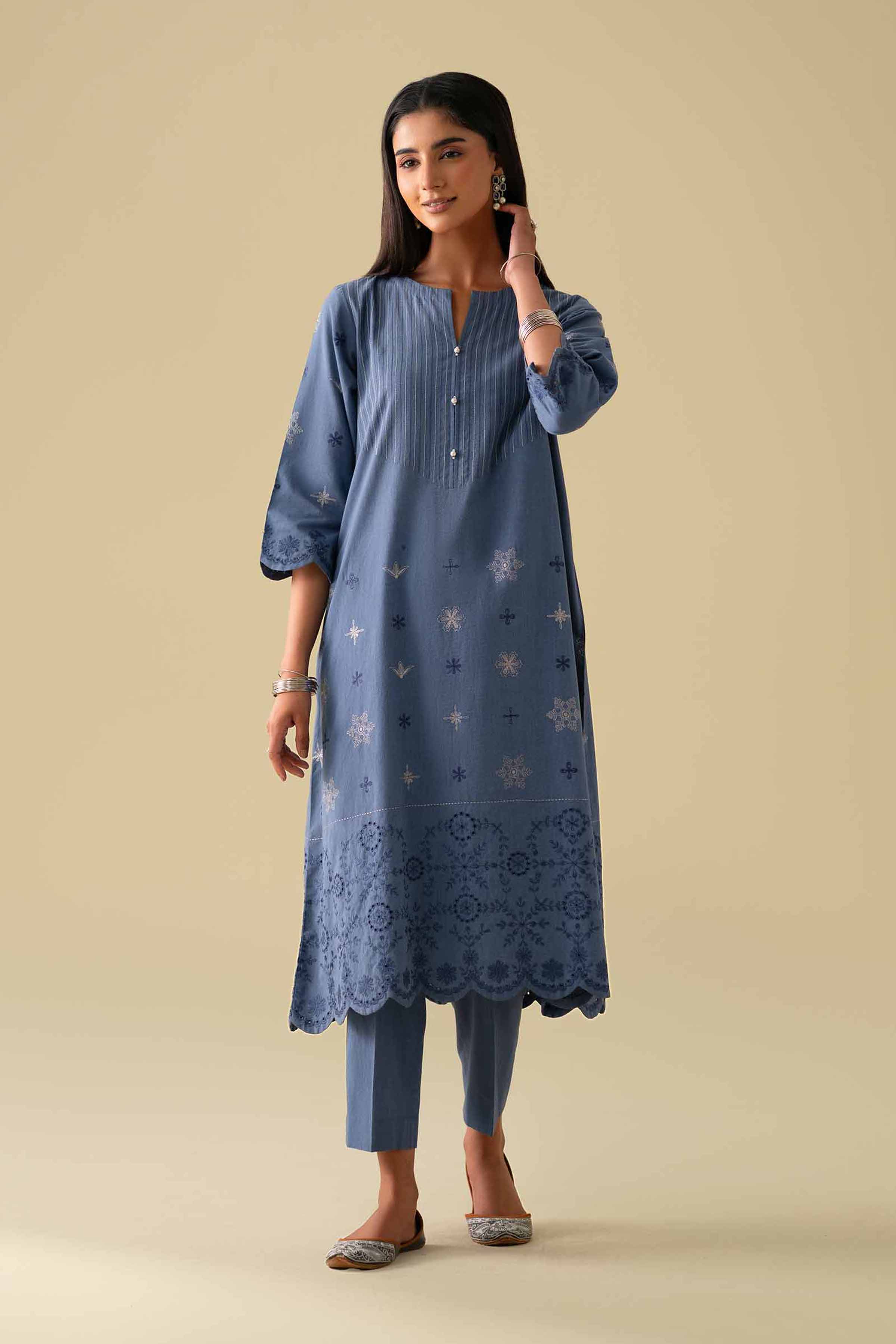 2 Piece - Embroidered Suit - KFE26-42