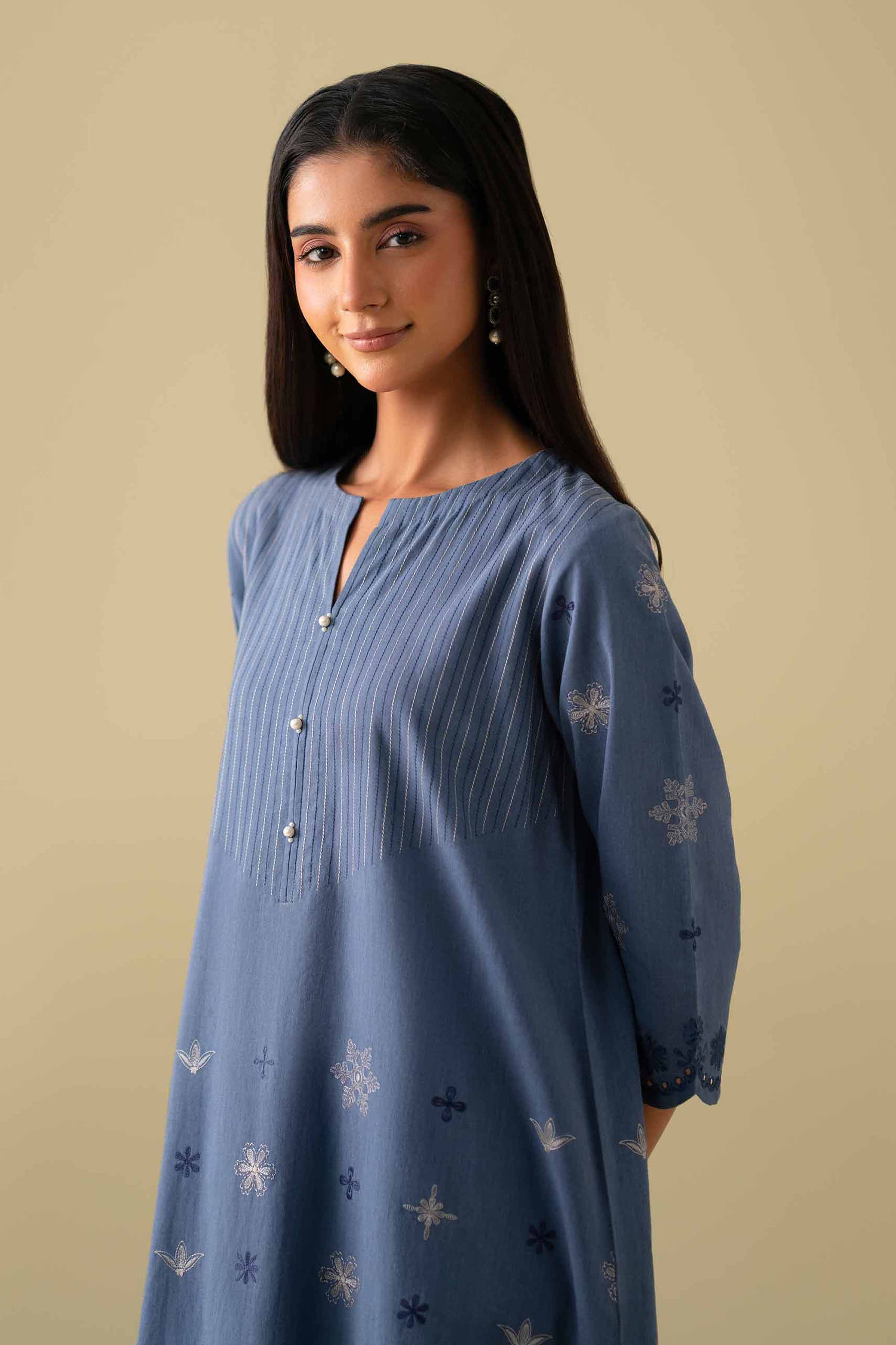 2 Piece - Embroidered Suit - KFE26-42 - Image 4