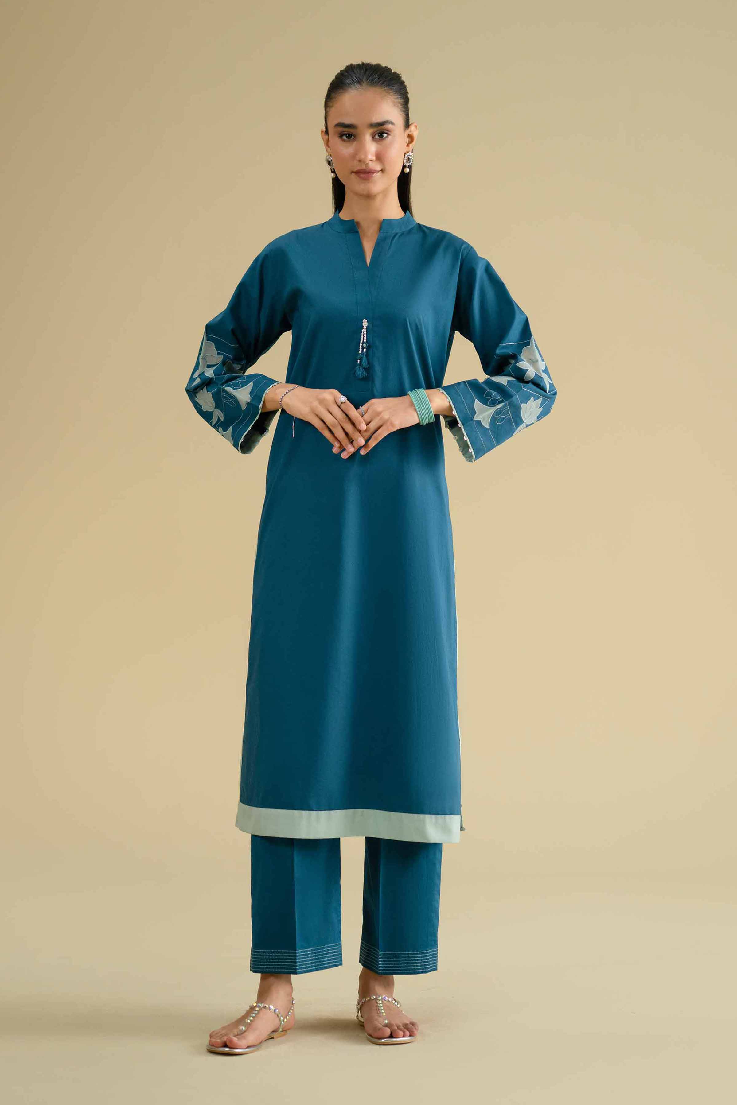 2 Piece - Embroidered Suit - KFE26-45