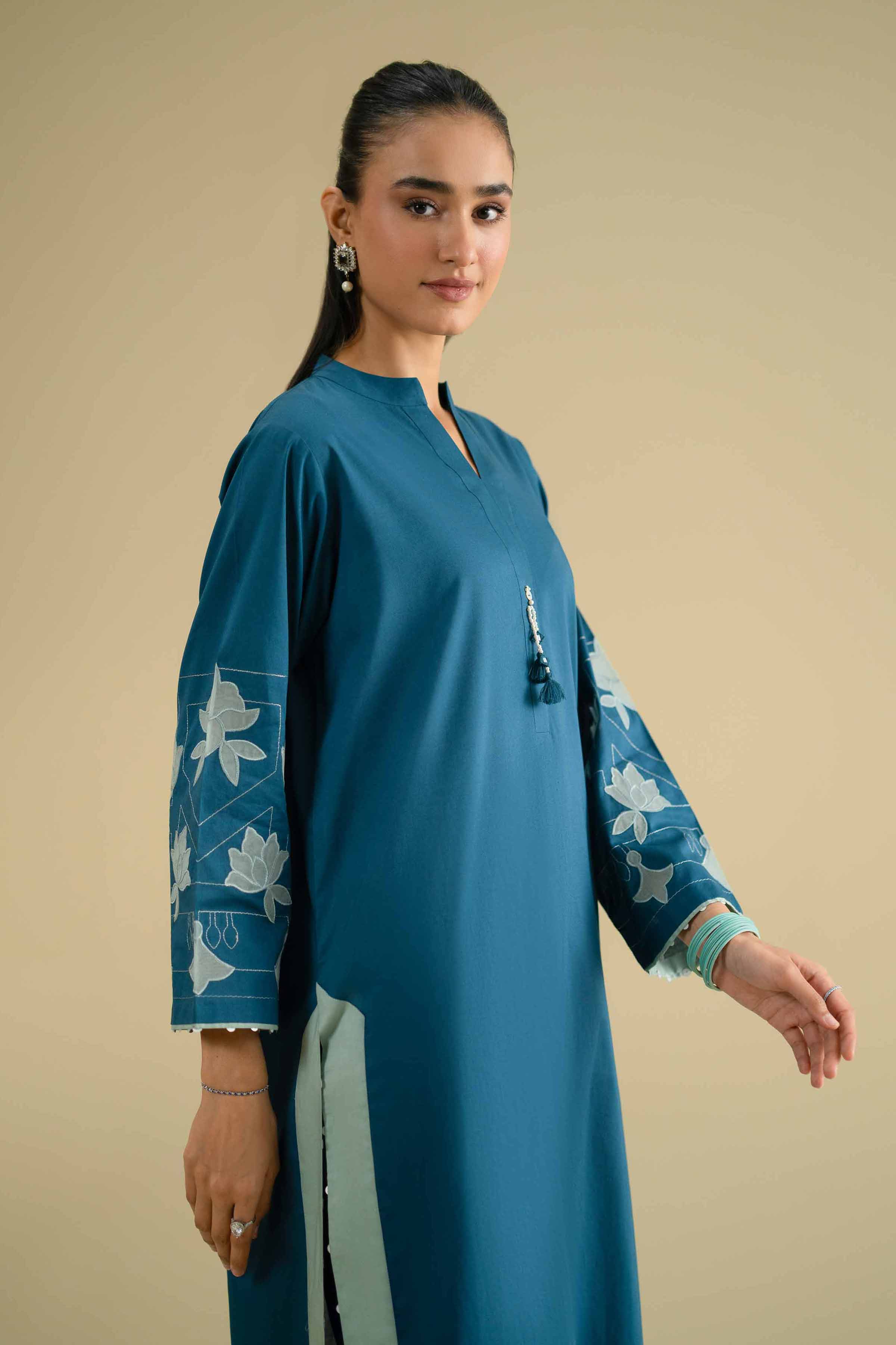 2 Piece - Embroidered Suit - KFE26-45 - Image 5