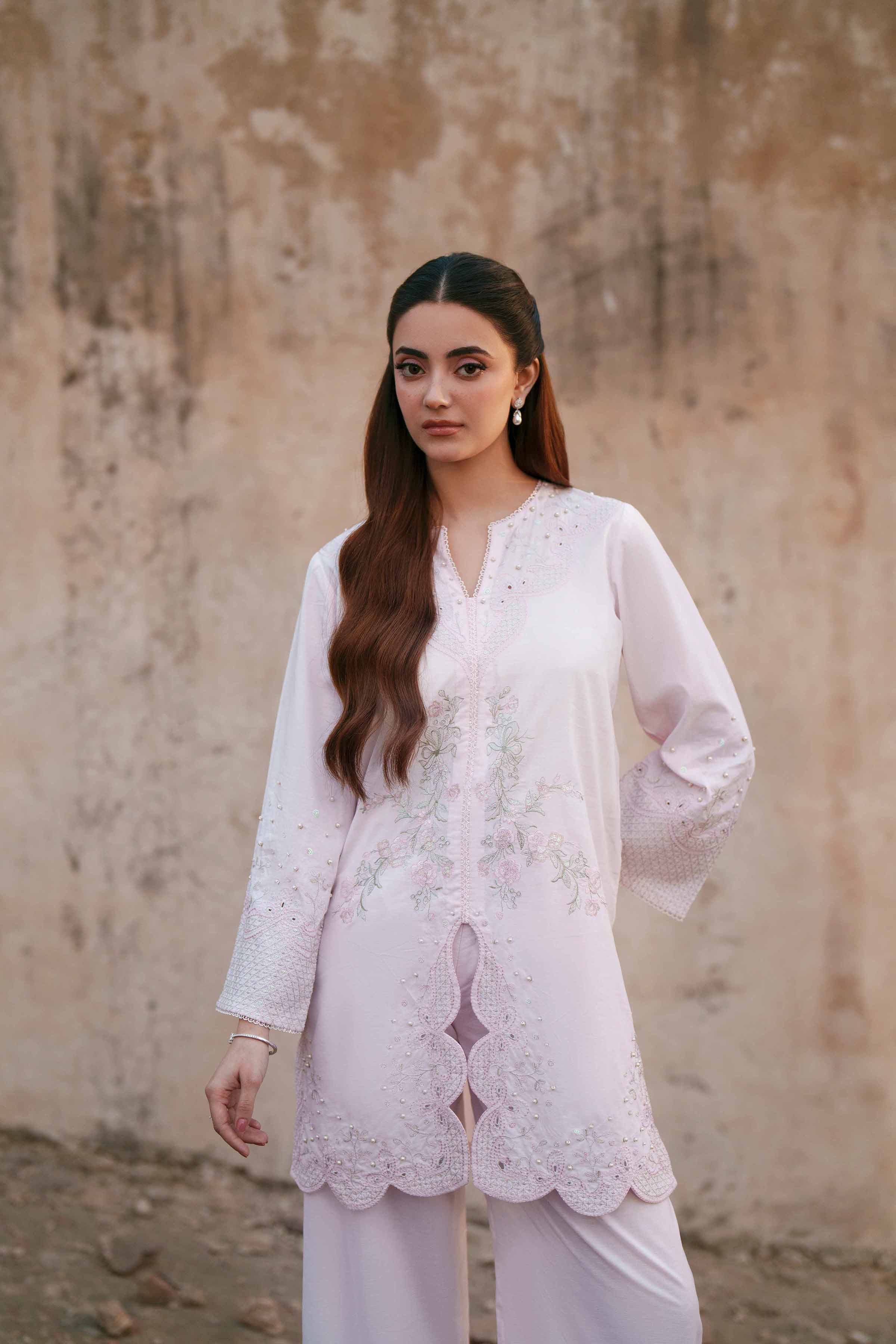 2 Piece - Embroidered Suit - KFE26-46 - Image 5