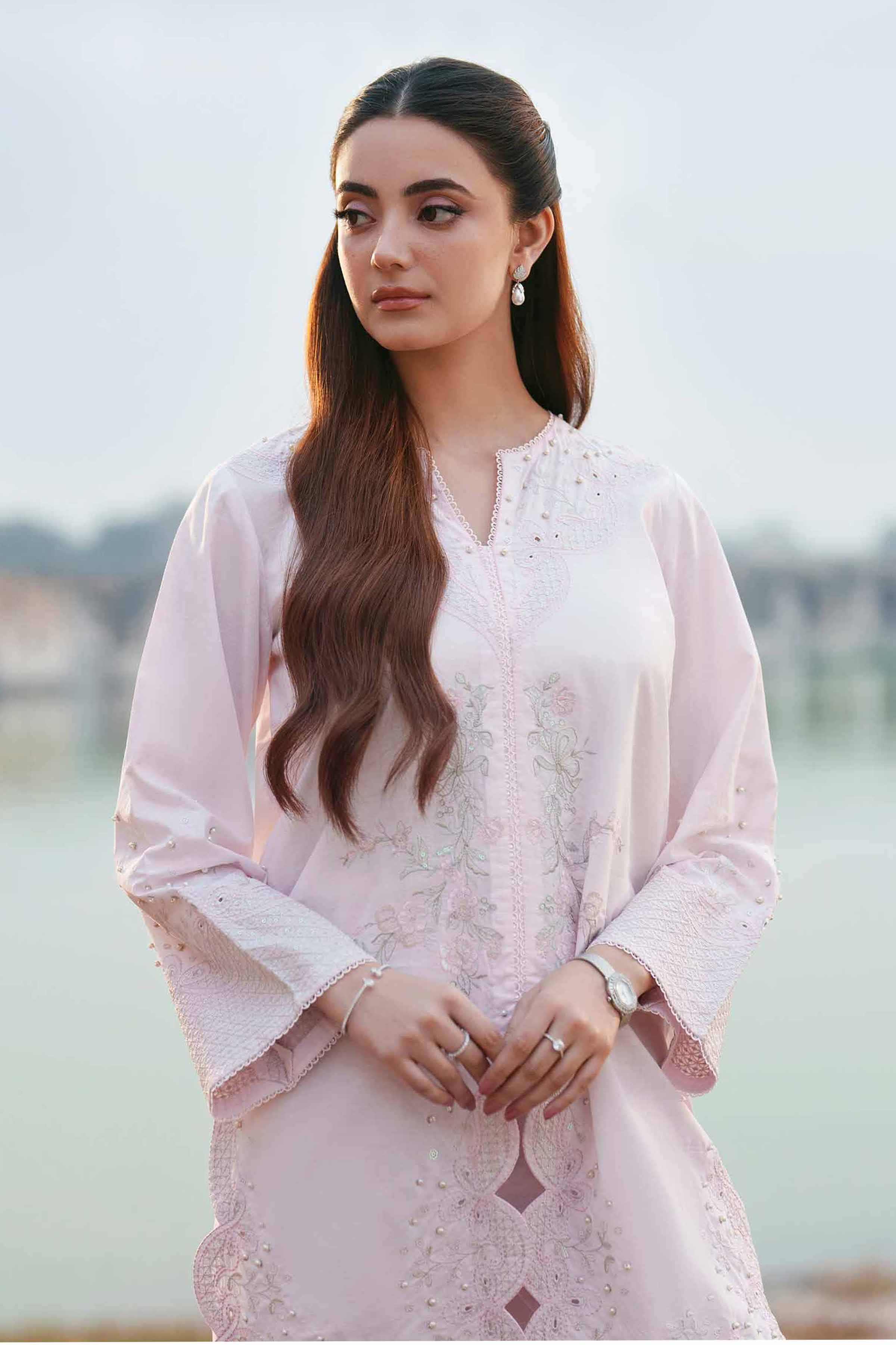 2 Piece - Embroidered Suit - KFE26-46 - Image 7
