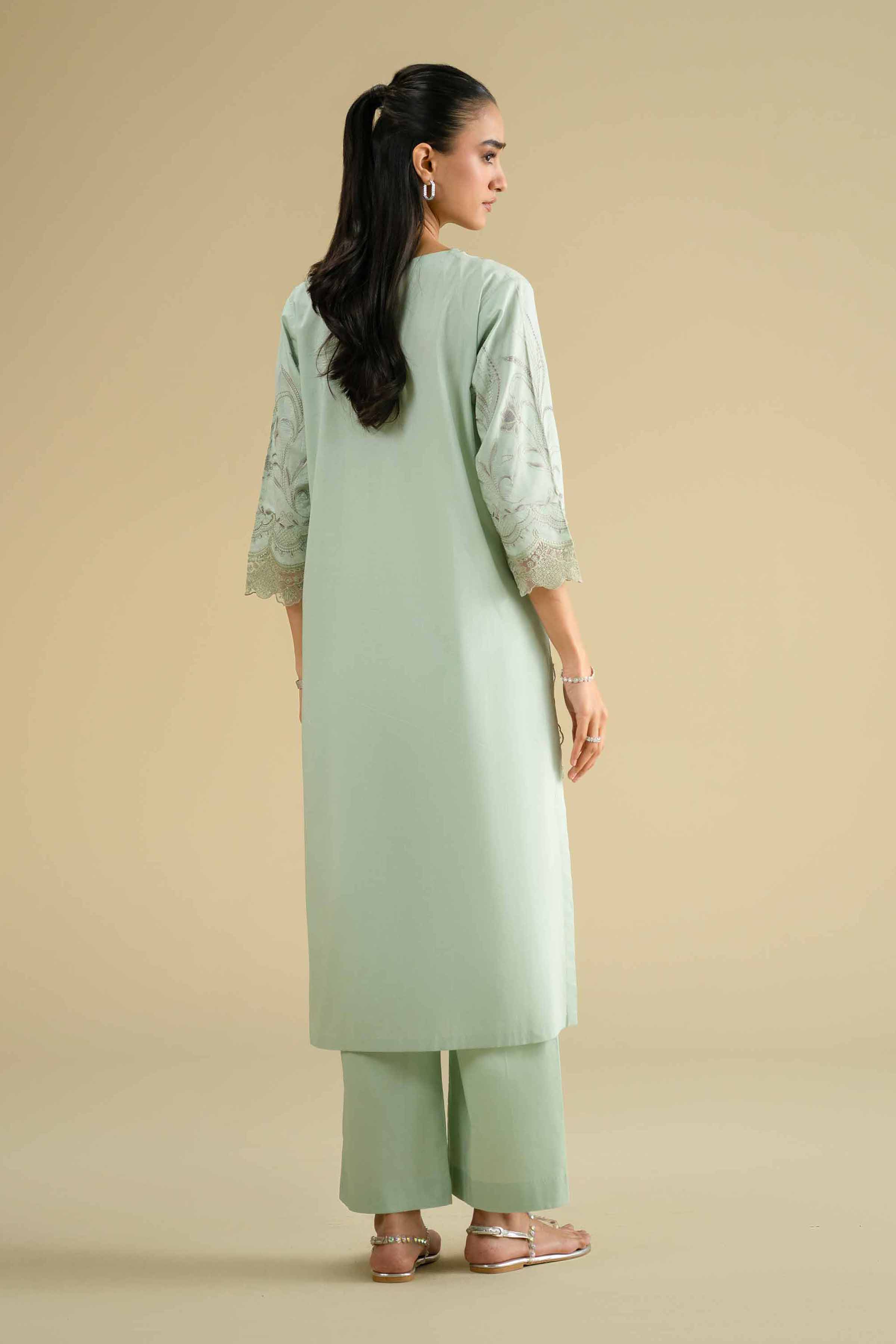 2 Piece - Embroidered Suit - KFE26-47 - Image 3