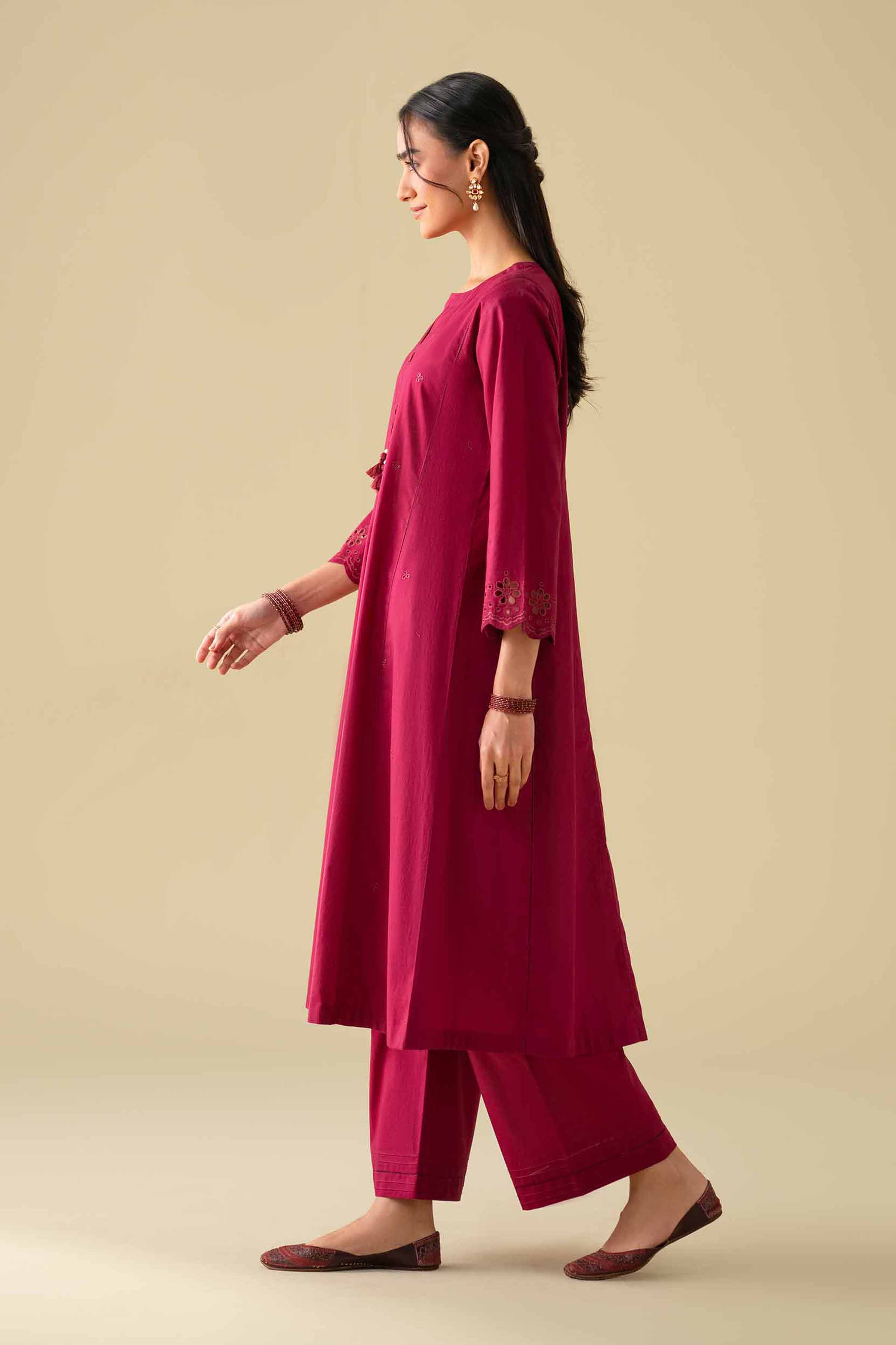 2 Piece - Embroidered Suit - KFE26-49 - Image 6