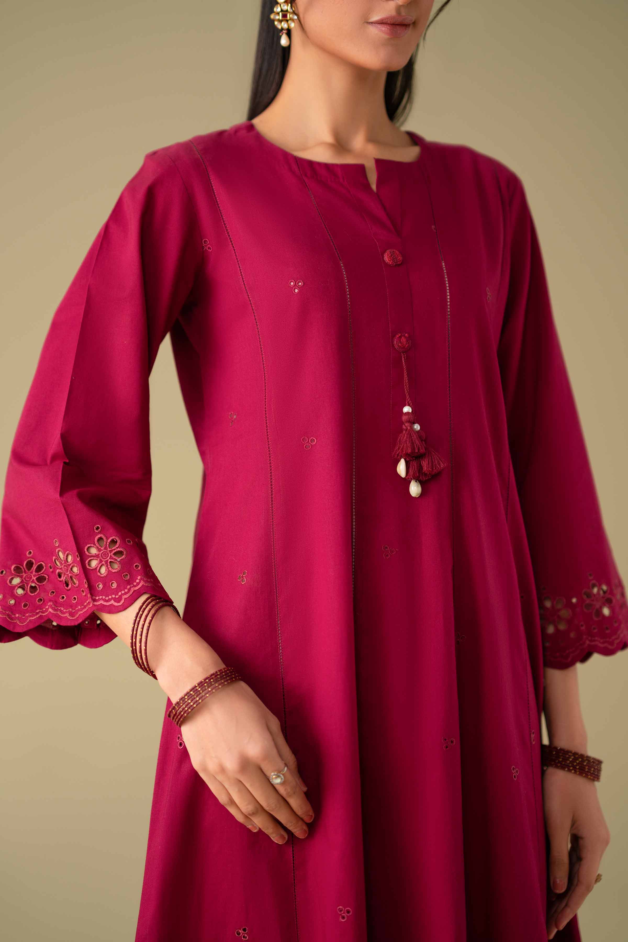 2 Piece - Embroidered Suit - KFE26-49 - Image 8
