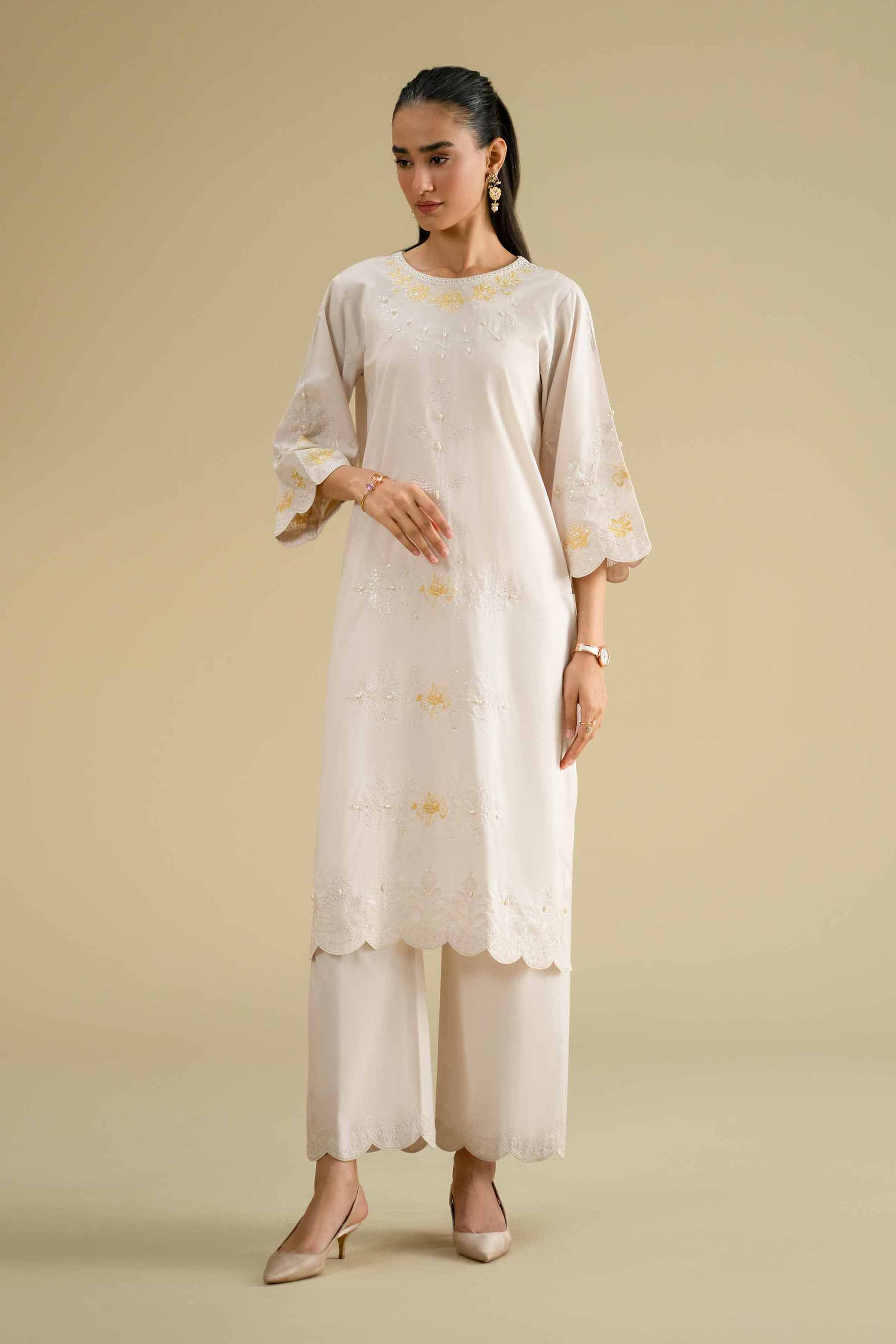 2 Piece - Embroidered Suit - KFE26-50 - Image 4