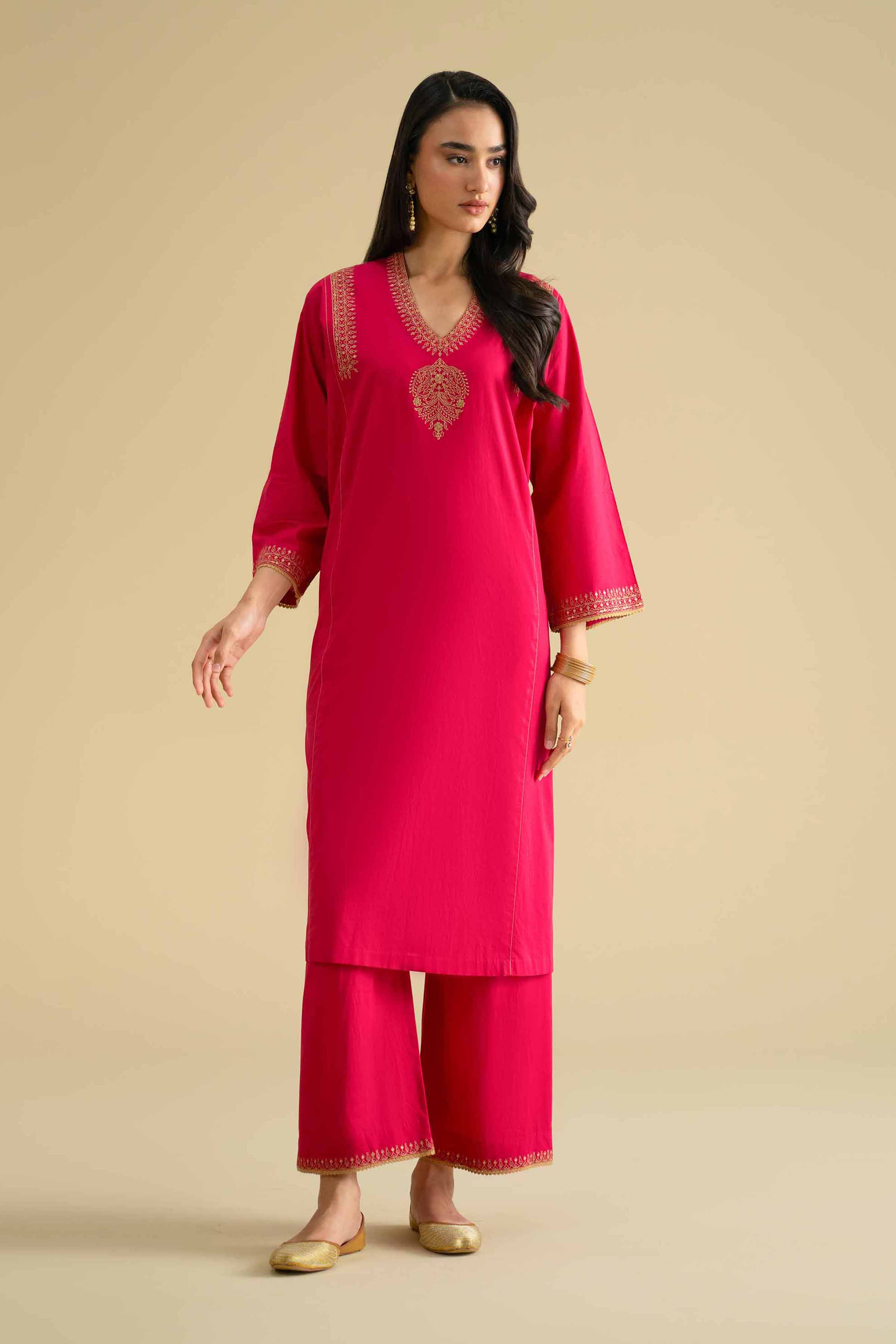 2 Piece - Embroidered Suit - KFE26-53
