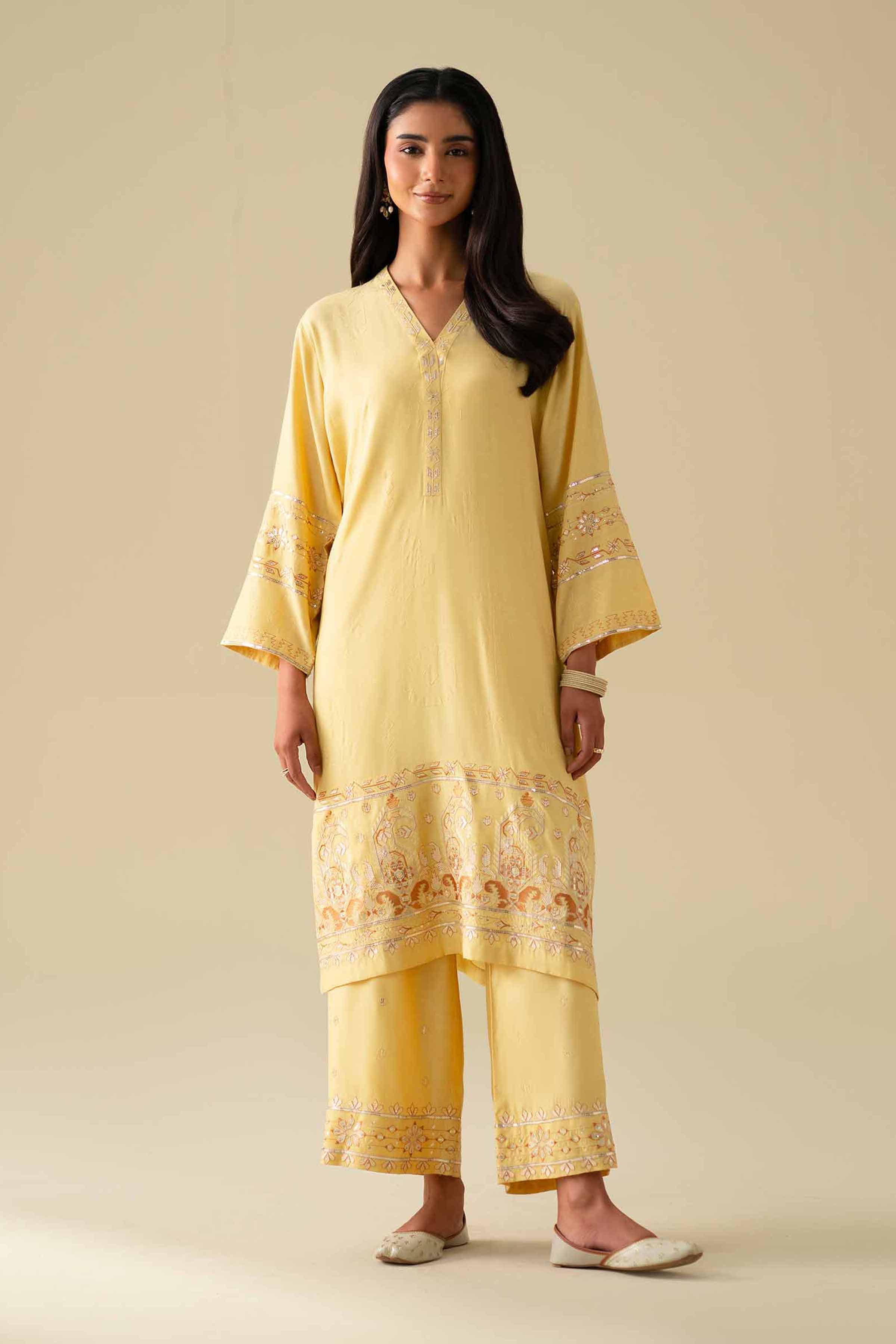 2 Piece - Embroidered Suit - KFE26-68