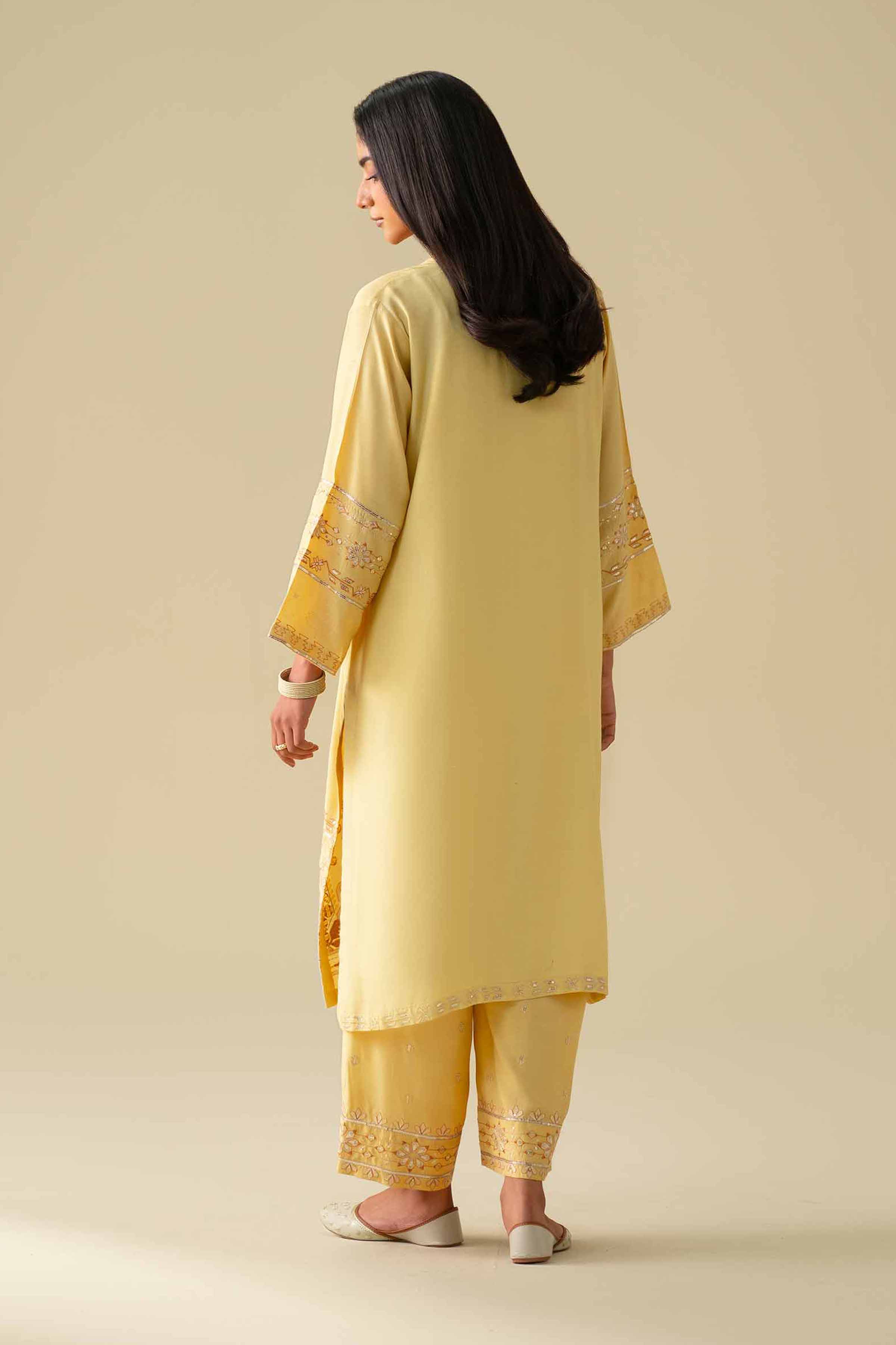 2 Piece - Embroidered Suit - KFE26-68 - Image 4