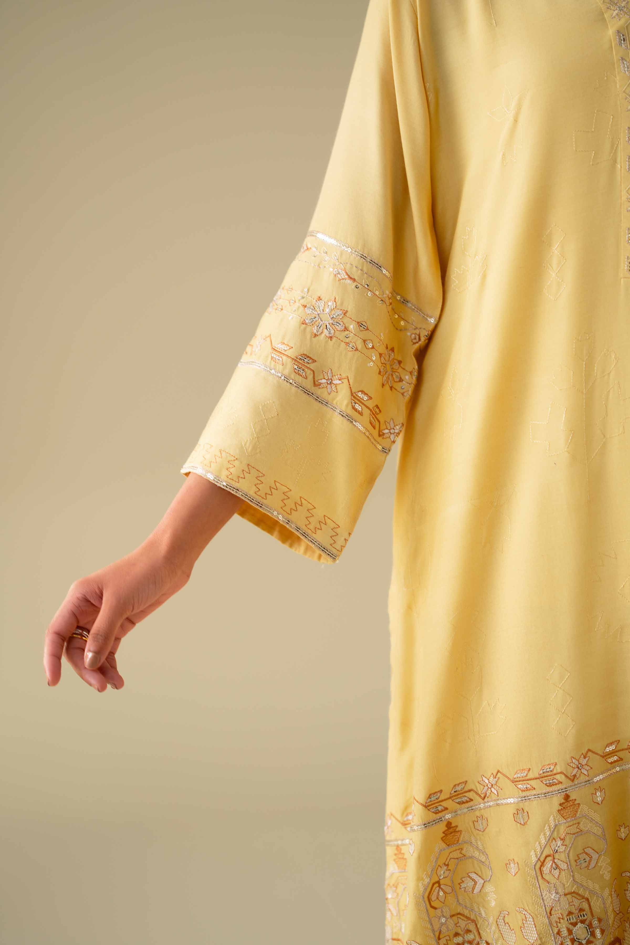 2 Piece - Embroidered Suit - KFE26-68 - Image 5