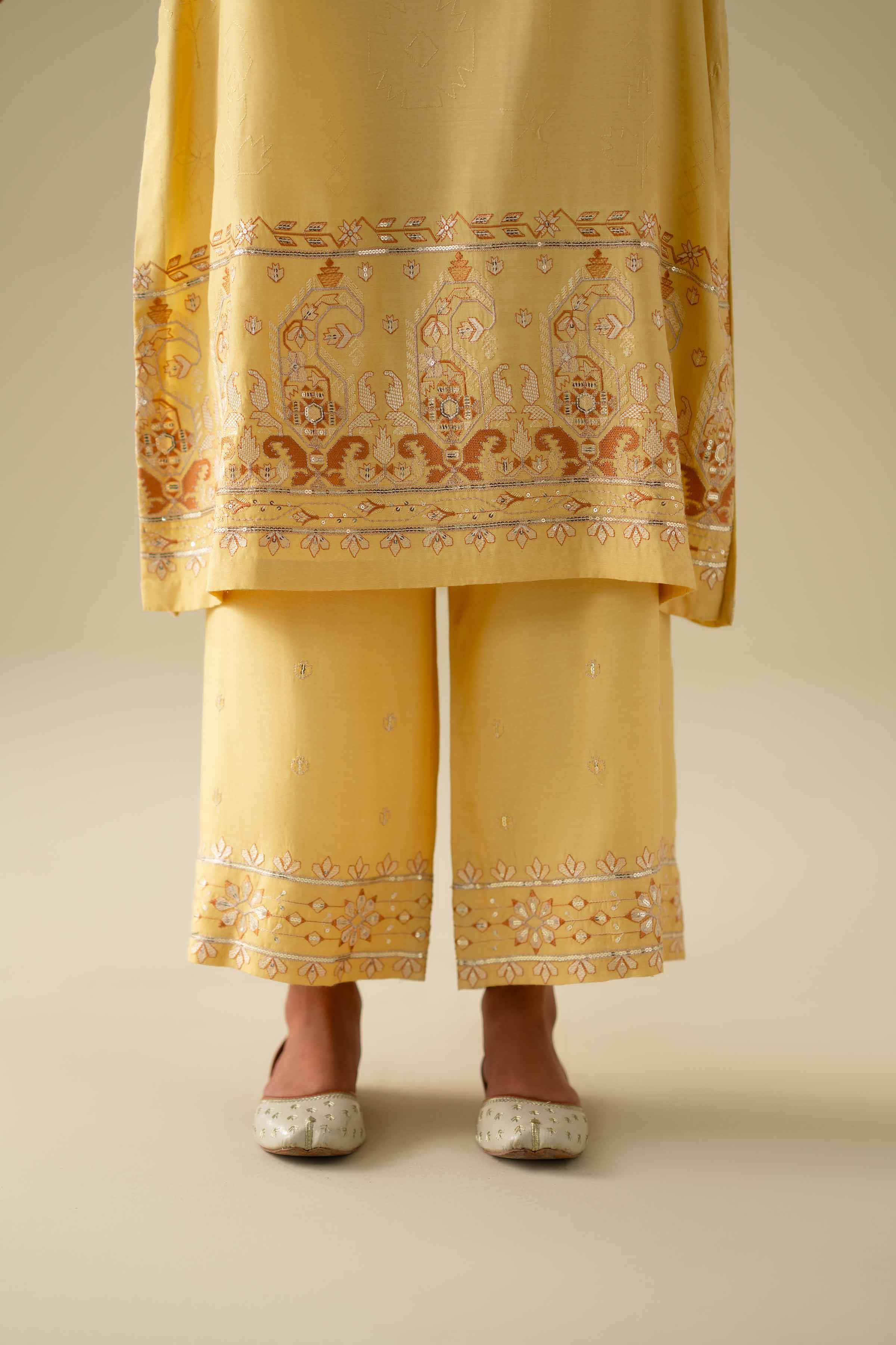 2 Piece - Embroidered Suit - KFE26-68 - Image 7