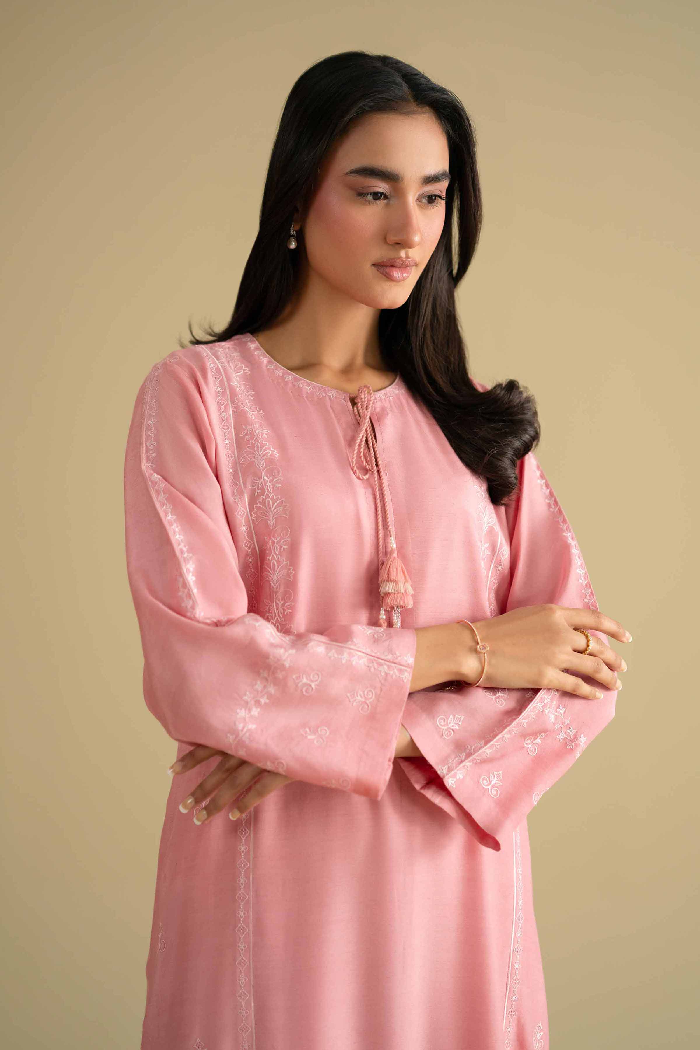 2 Piece - Embroidered Suit - KFE26-69 - Image 2