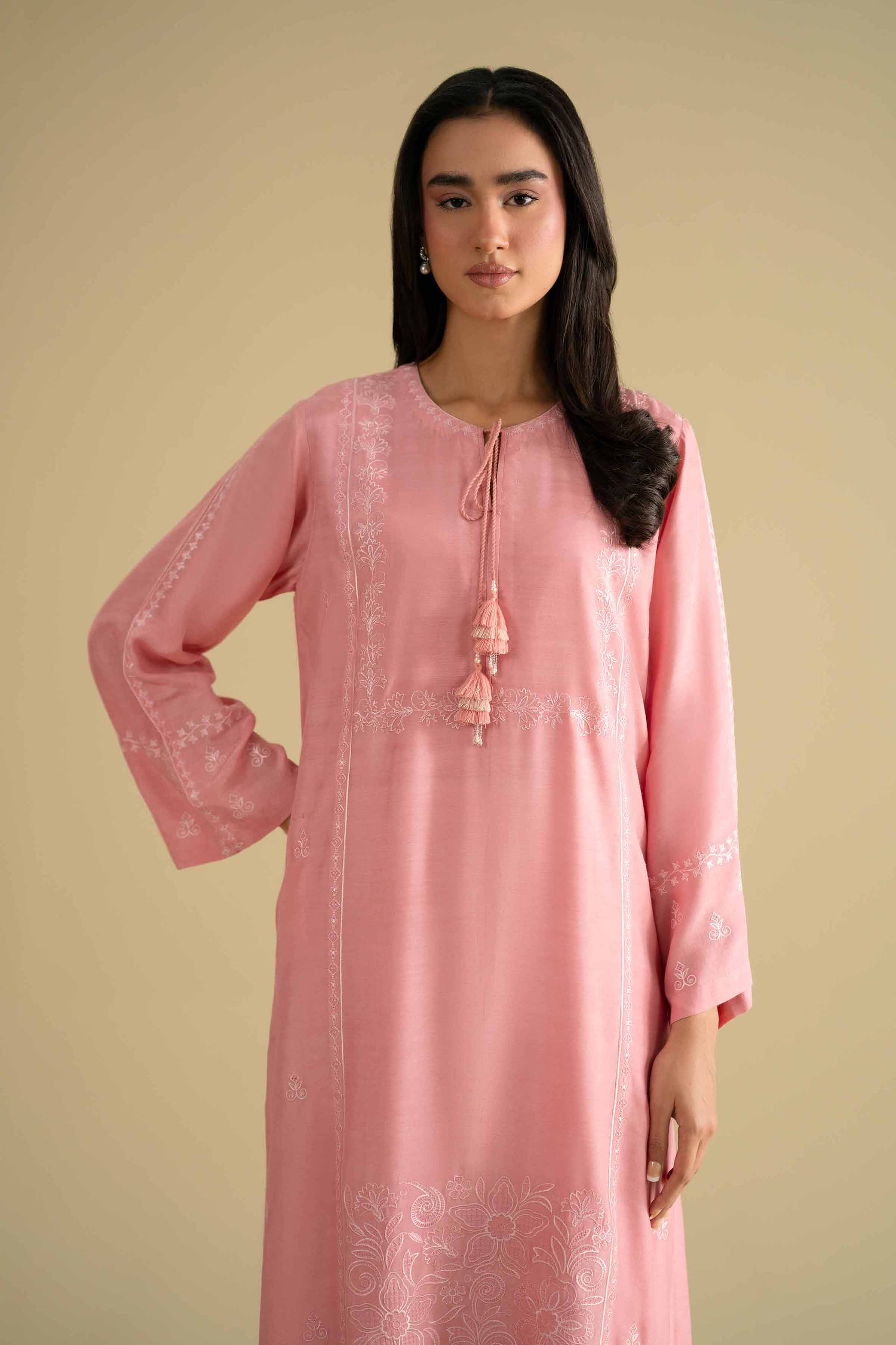 2 Piece - Embroidered Suit - KFE26-69 - Image 5