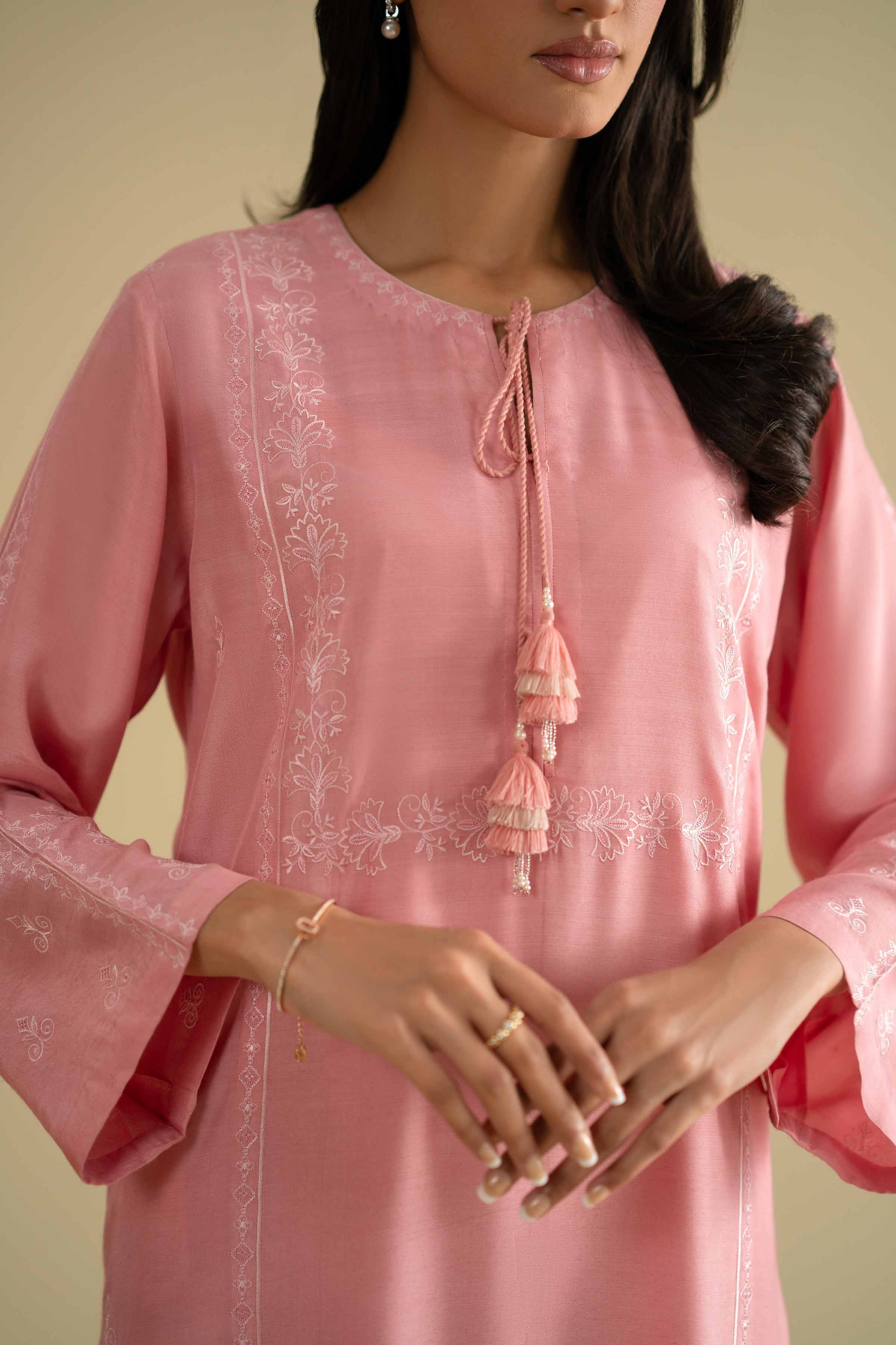 2 Piece - Embroidered Suit - KFE26-69 - Image 6