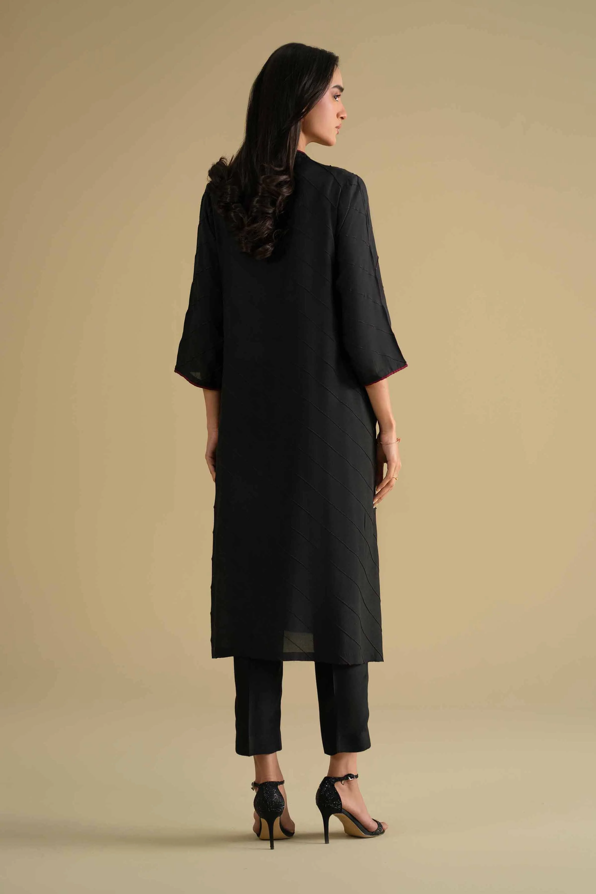 2 Piece - Embroidered Suit - KFE26-70 - Image 3