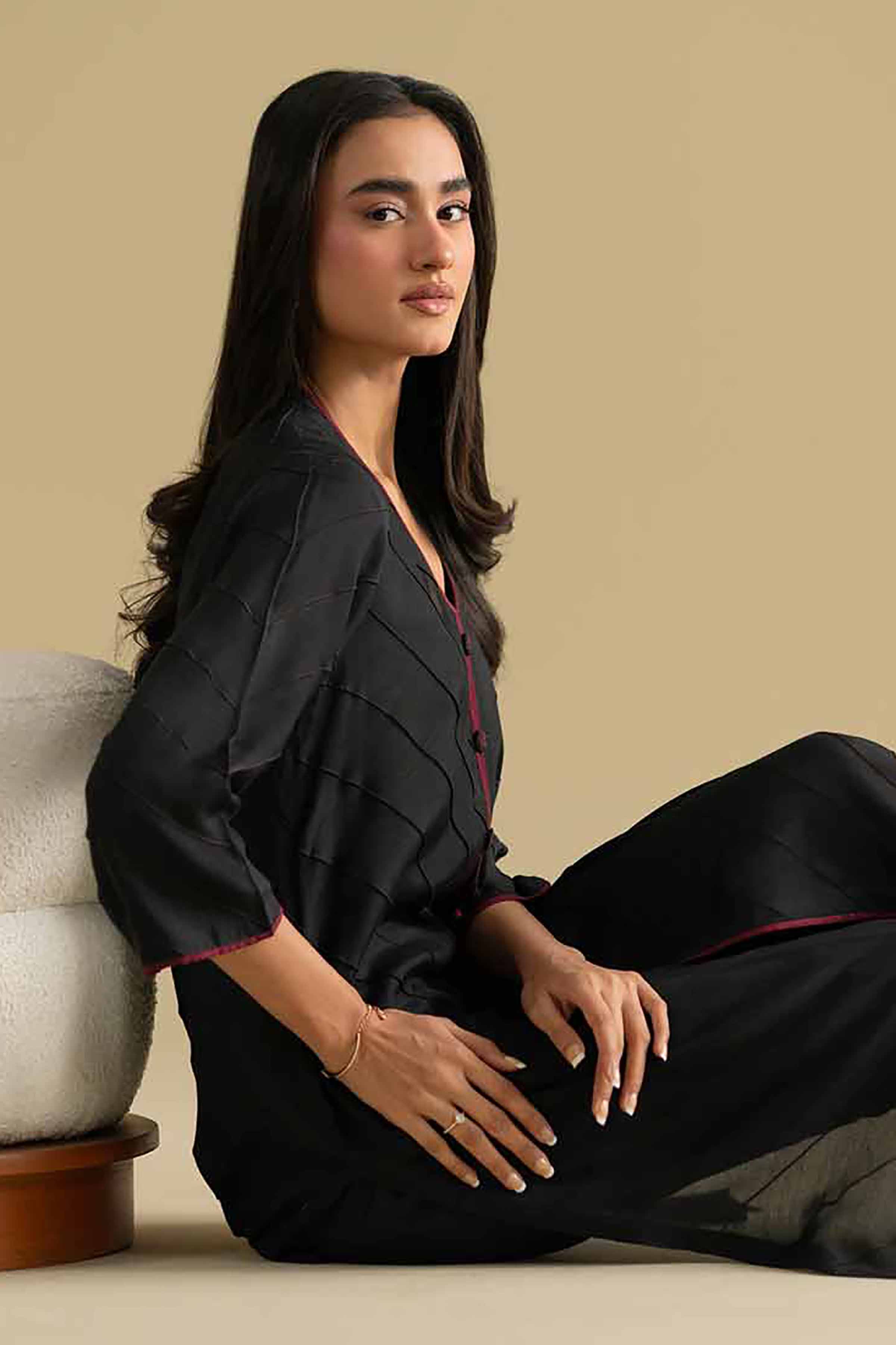 2 Piece - Embroidered Suit - KFE26-70 - Image 6