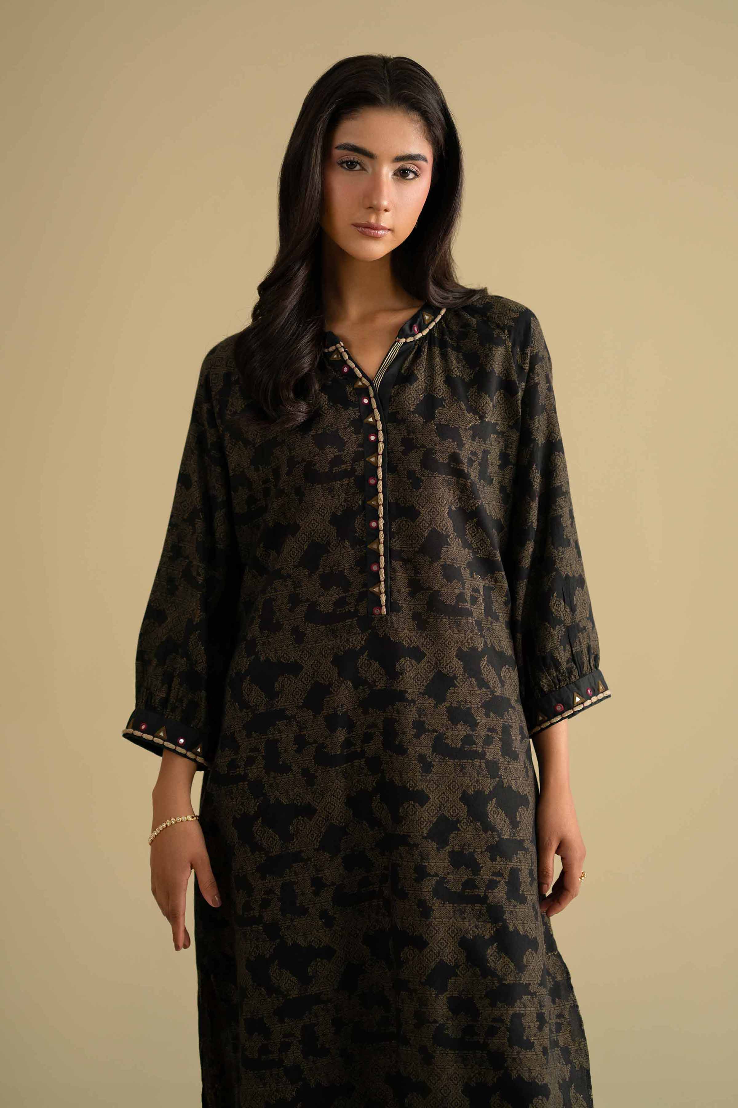2 Piece - Embroidered Suit - KFE26-71 - Image 2
