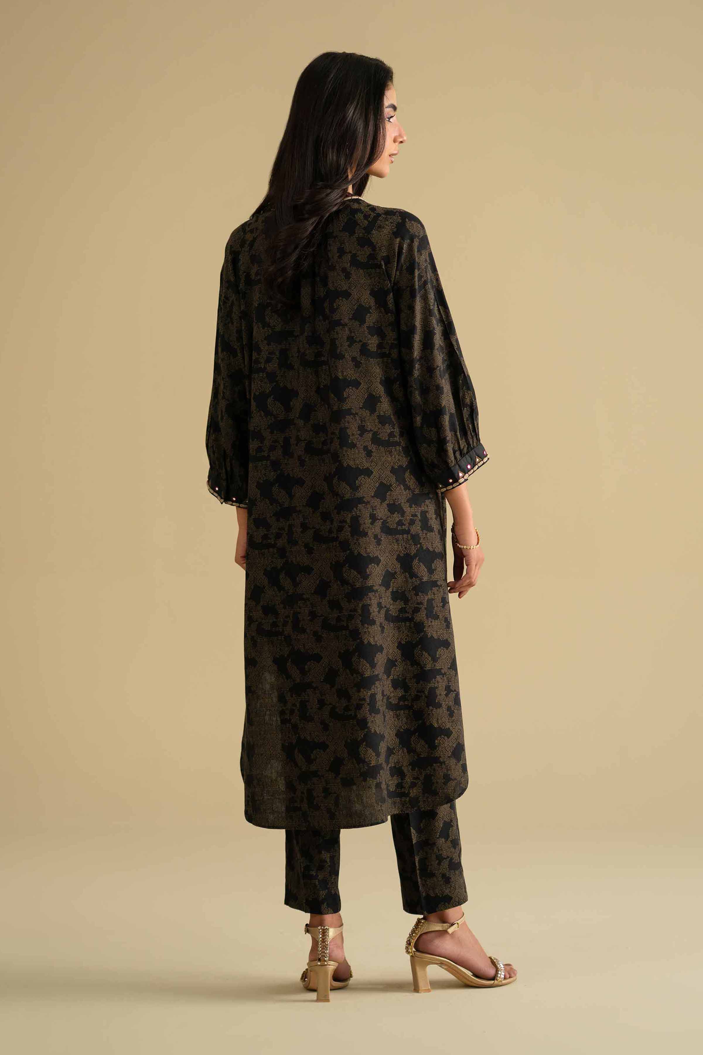2 Piece - Embroidered Suit - KFE26-71 - Image 3