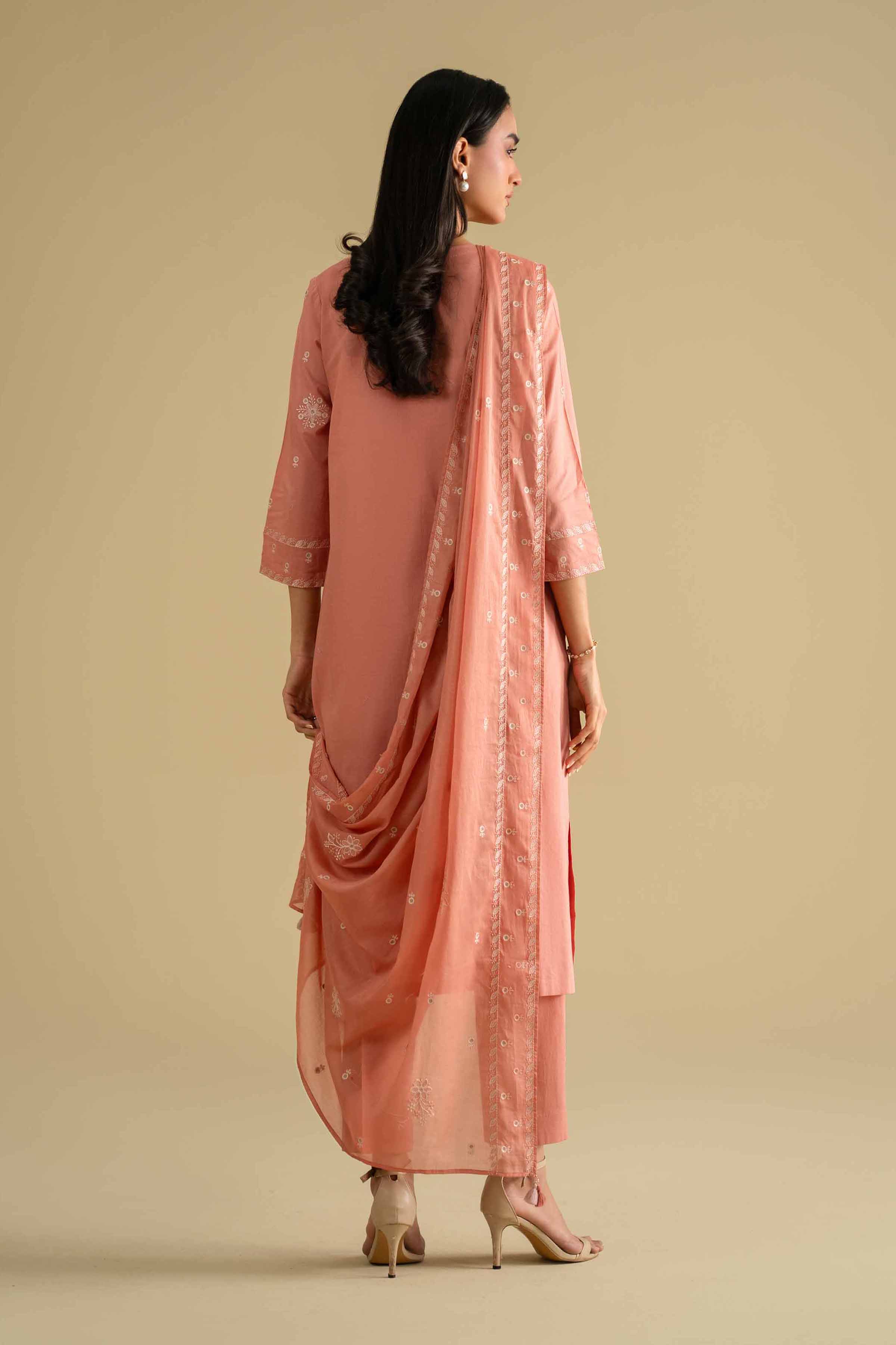 3 Piece - Embroidered Suit - KFE26-75 - Image 4