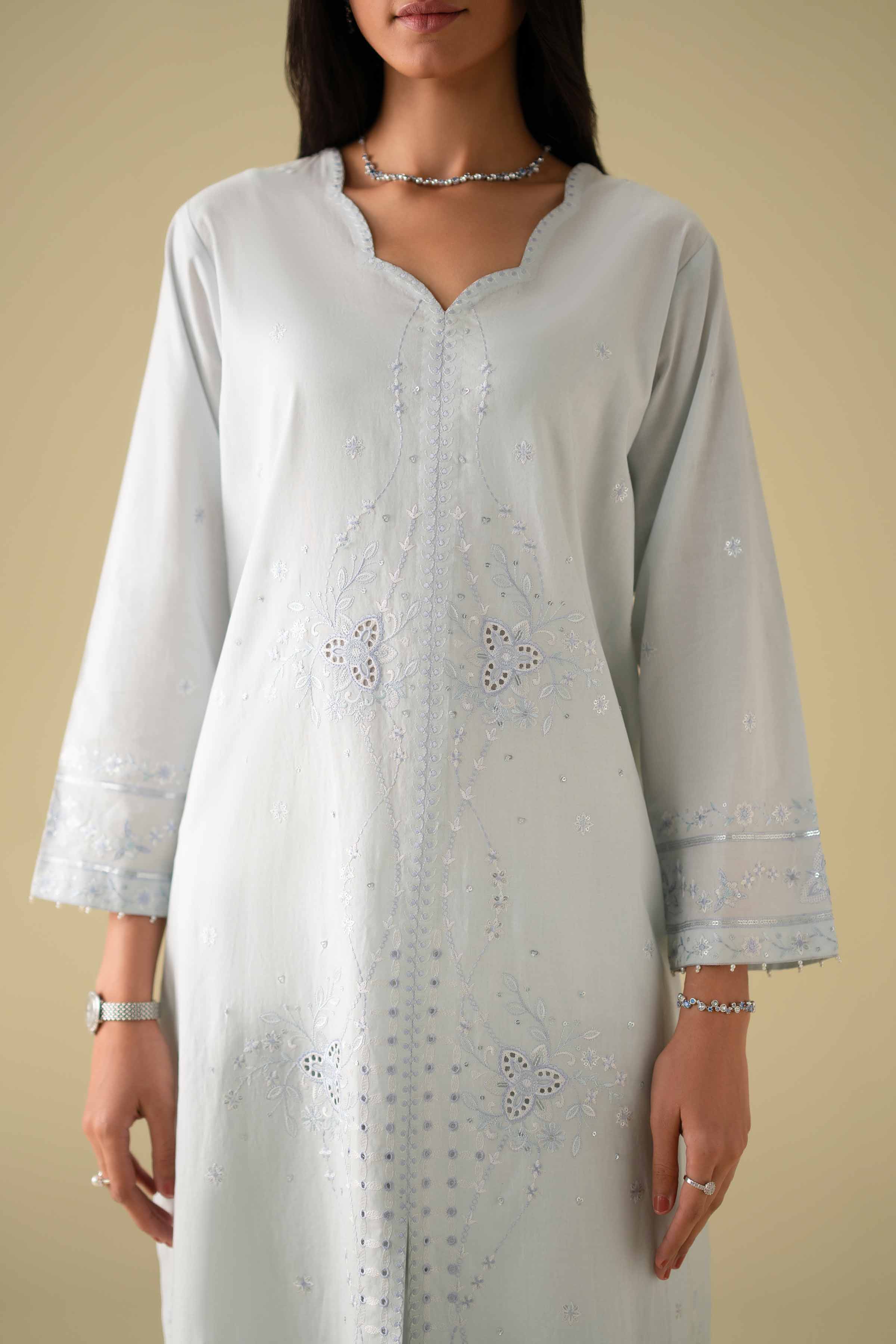 3 Piece - Embroidered Suit - KFE26-79 - Image 9