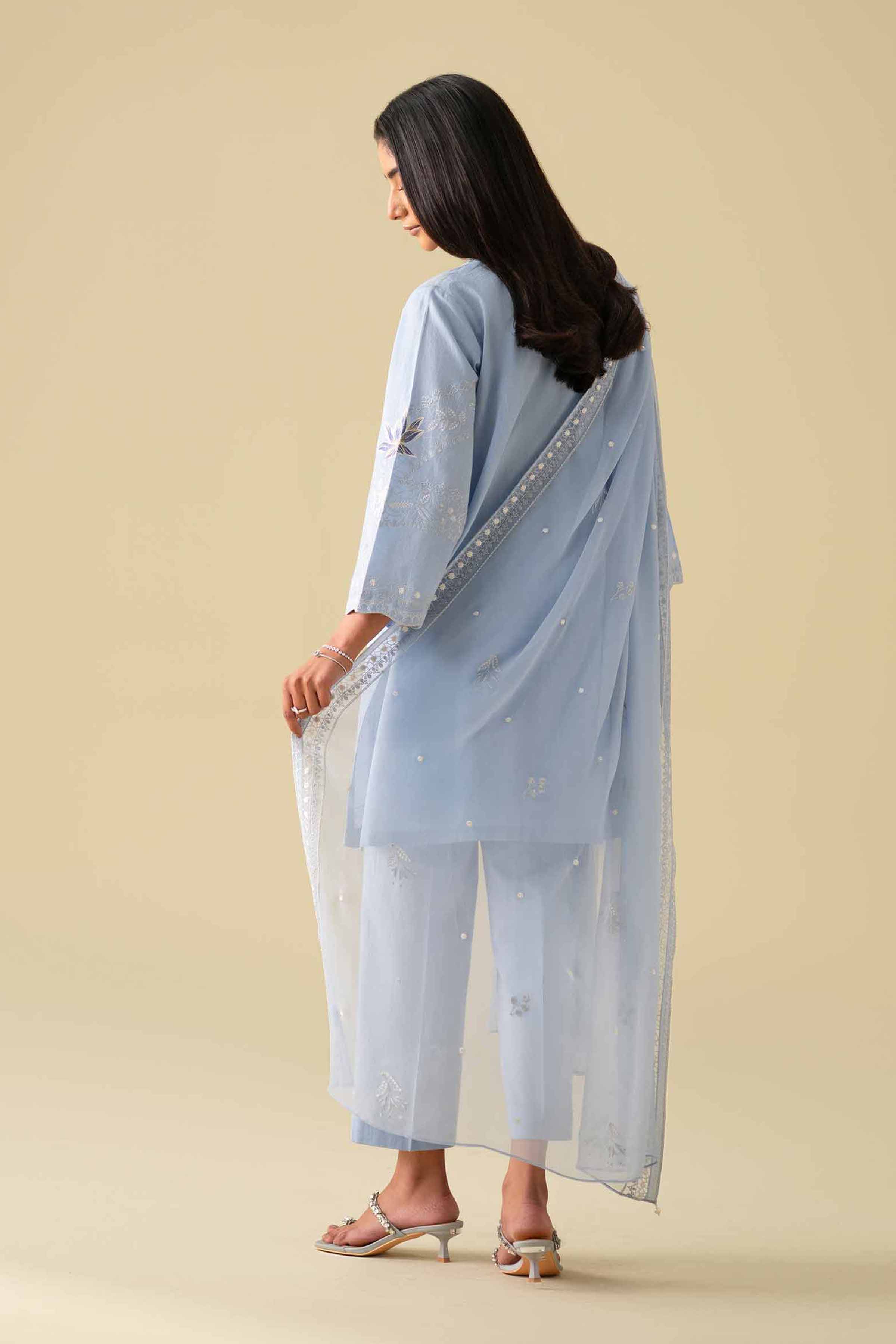3 Piece - Embroidered Suit - KFE26-85 - Image 3