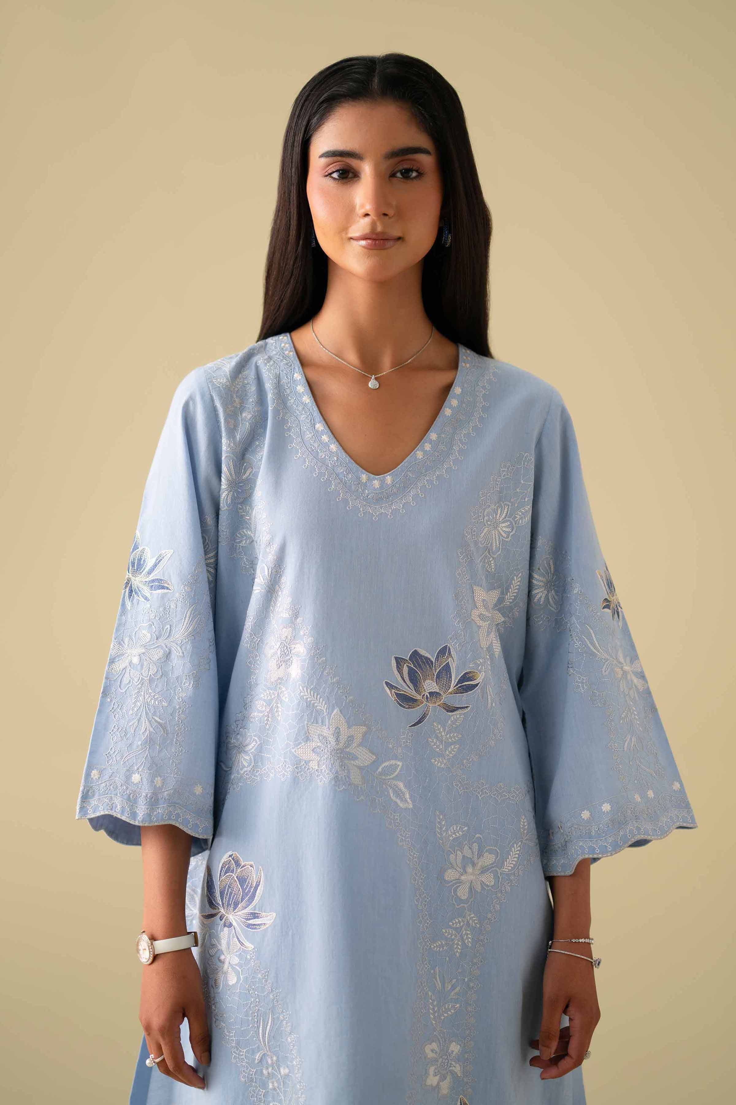 3 Piece - Embroidered Suit - KFE26-85 - Image 6