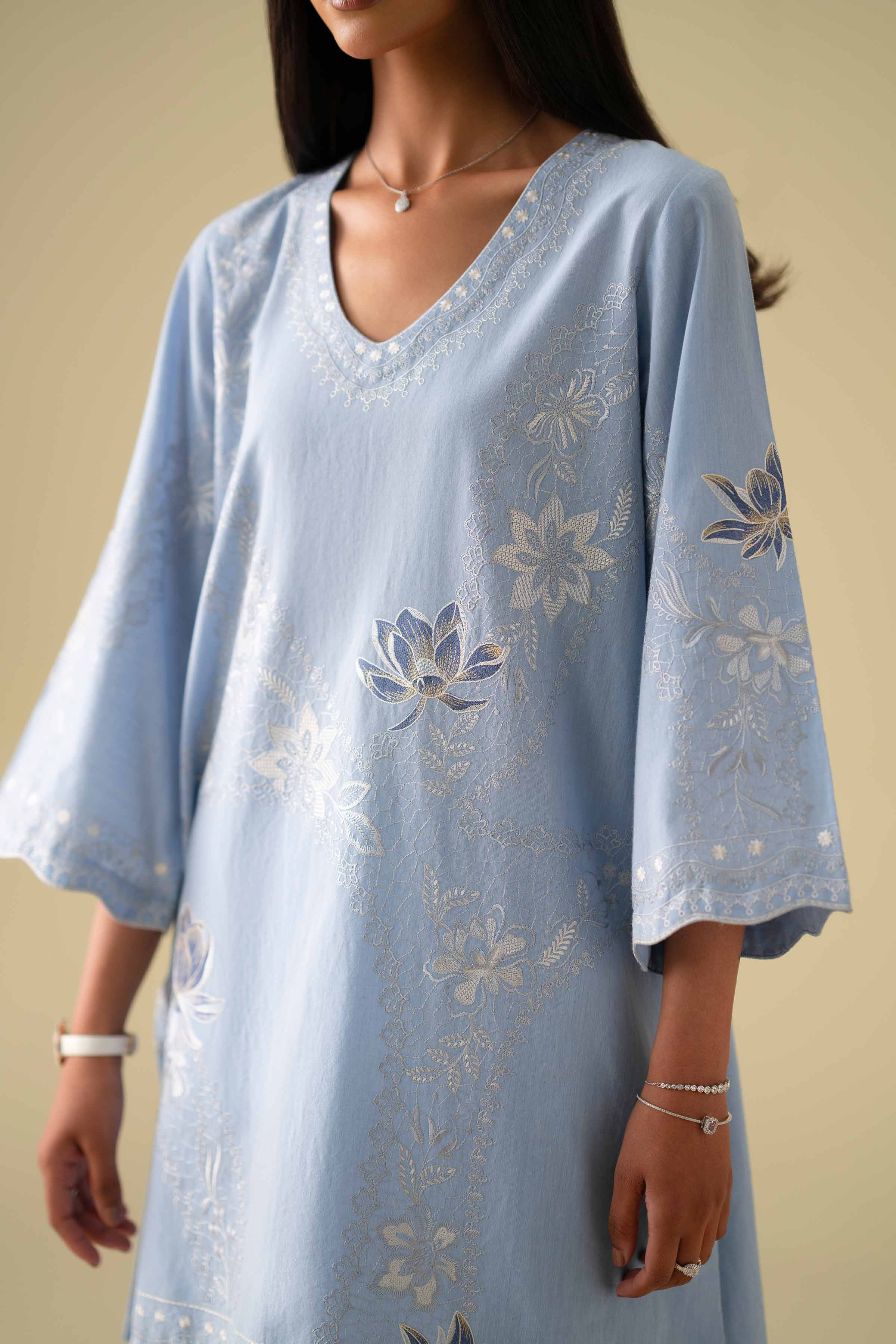 3 Piece - Embroidered Suit - KFE26-85 - Image 7