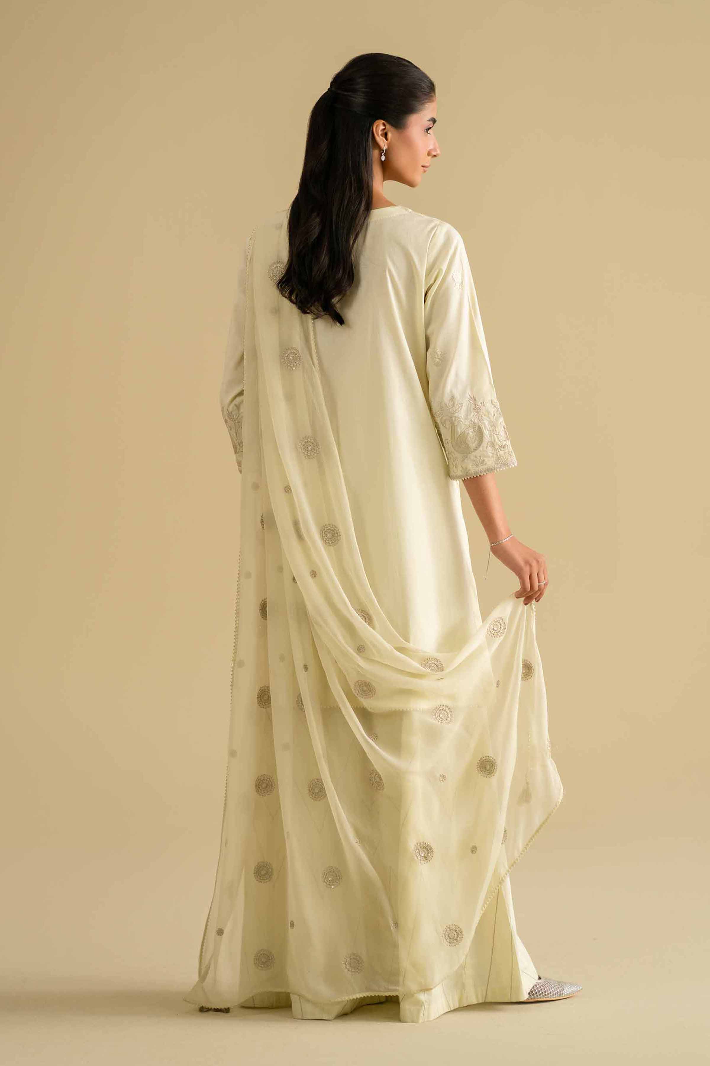3 Piece - Embroidered Suit - KFE26-88 - Image 3