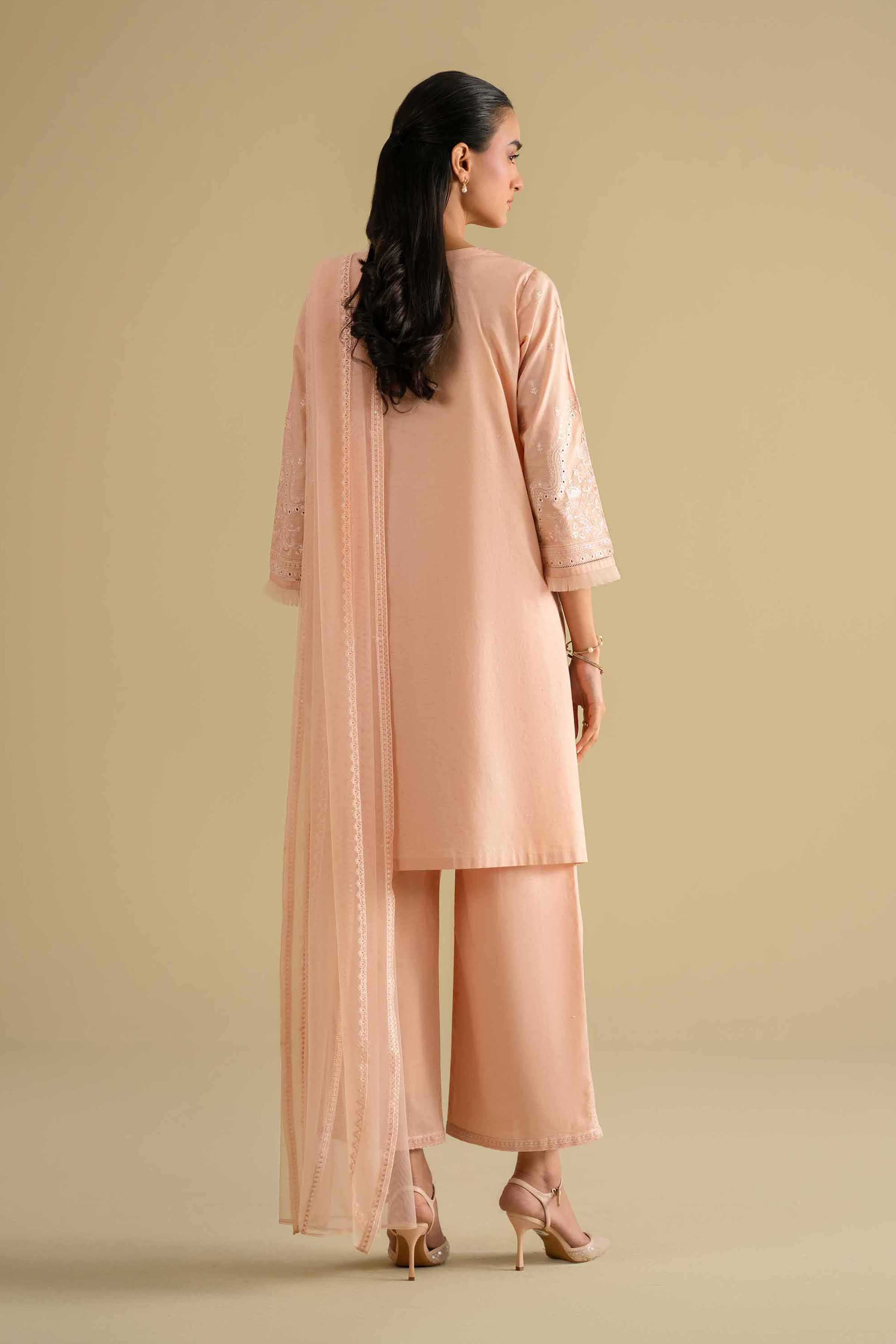 3 Piece - Embroidered Suit - KFE26-90 - Image 4