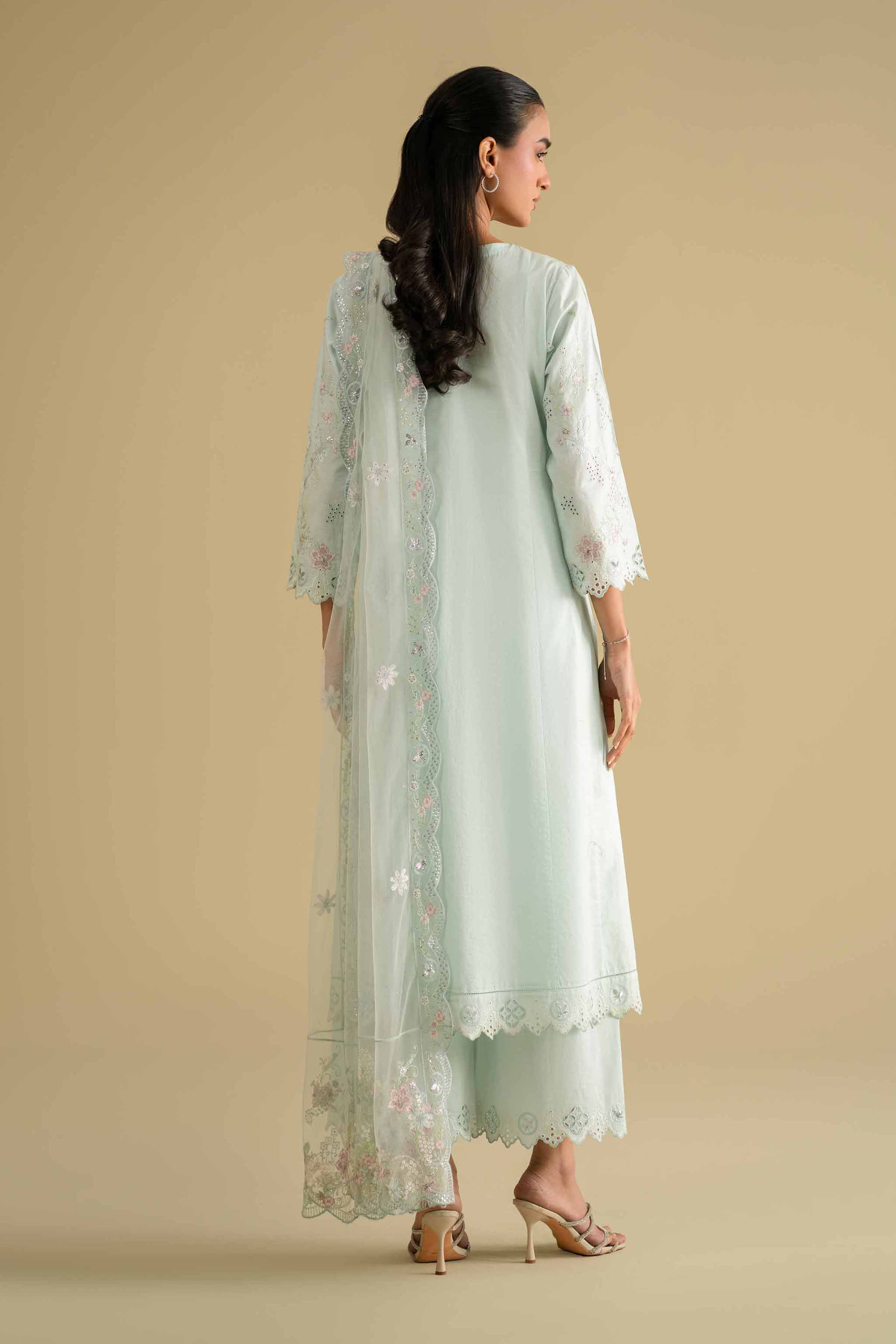 3 Piece - Embroidered Suit - KFE26-91 - Image 3