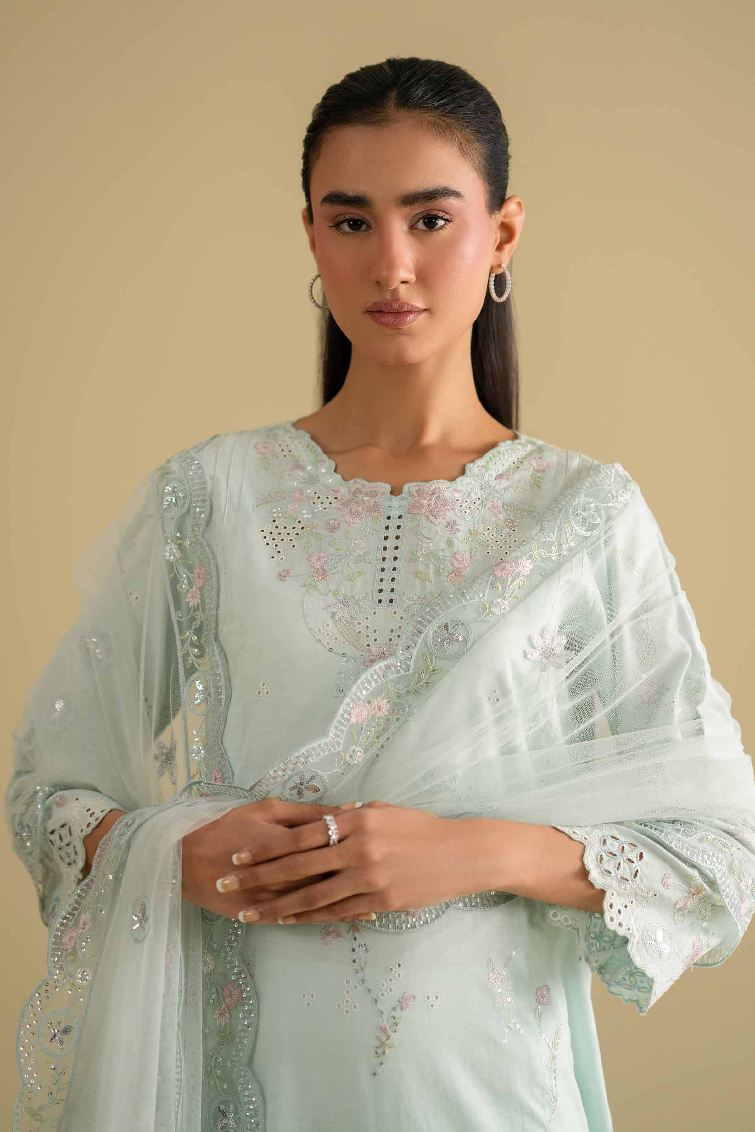 3 Piece - Embroidered Suit - KFE26-91 - Image 7