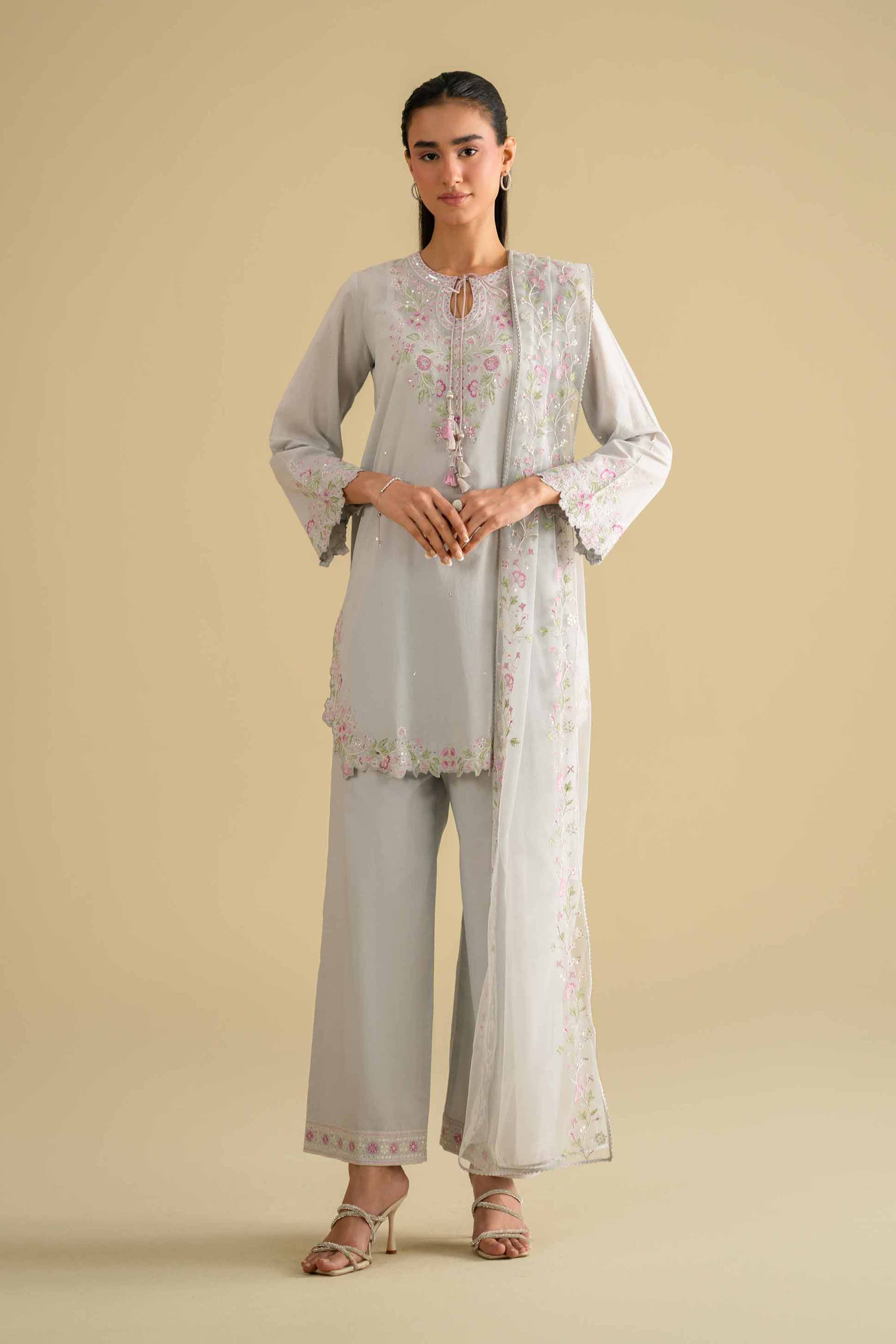 3 Piece - Embroidered Suit - KFE26-95