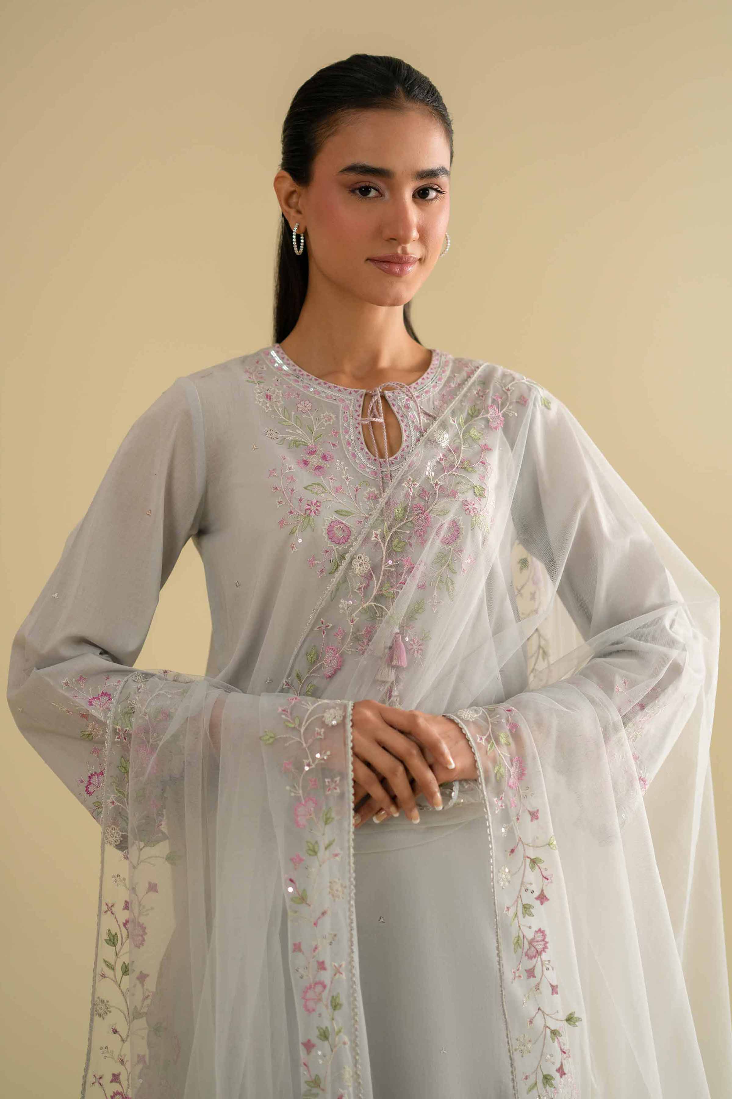 3 Piece - Embroidered Suit - KFE26-95 - Image 8