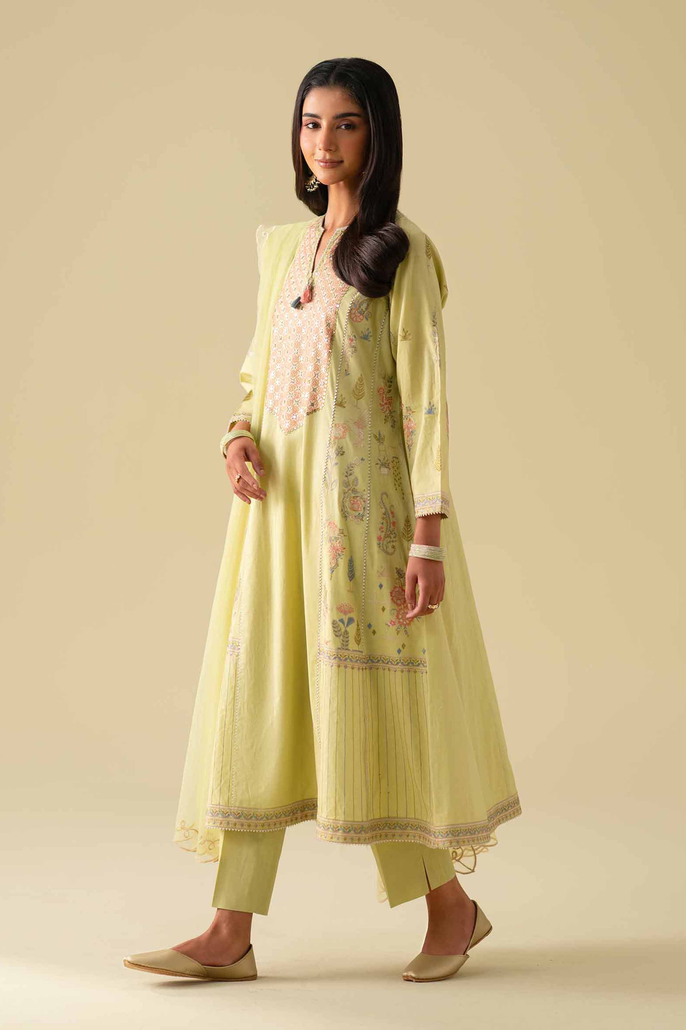 3 Piece - Embroidered Suit - KFE26-98