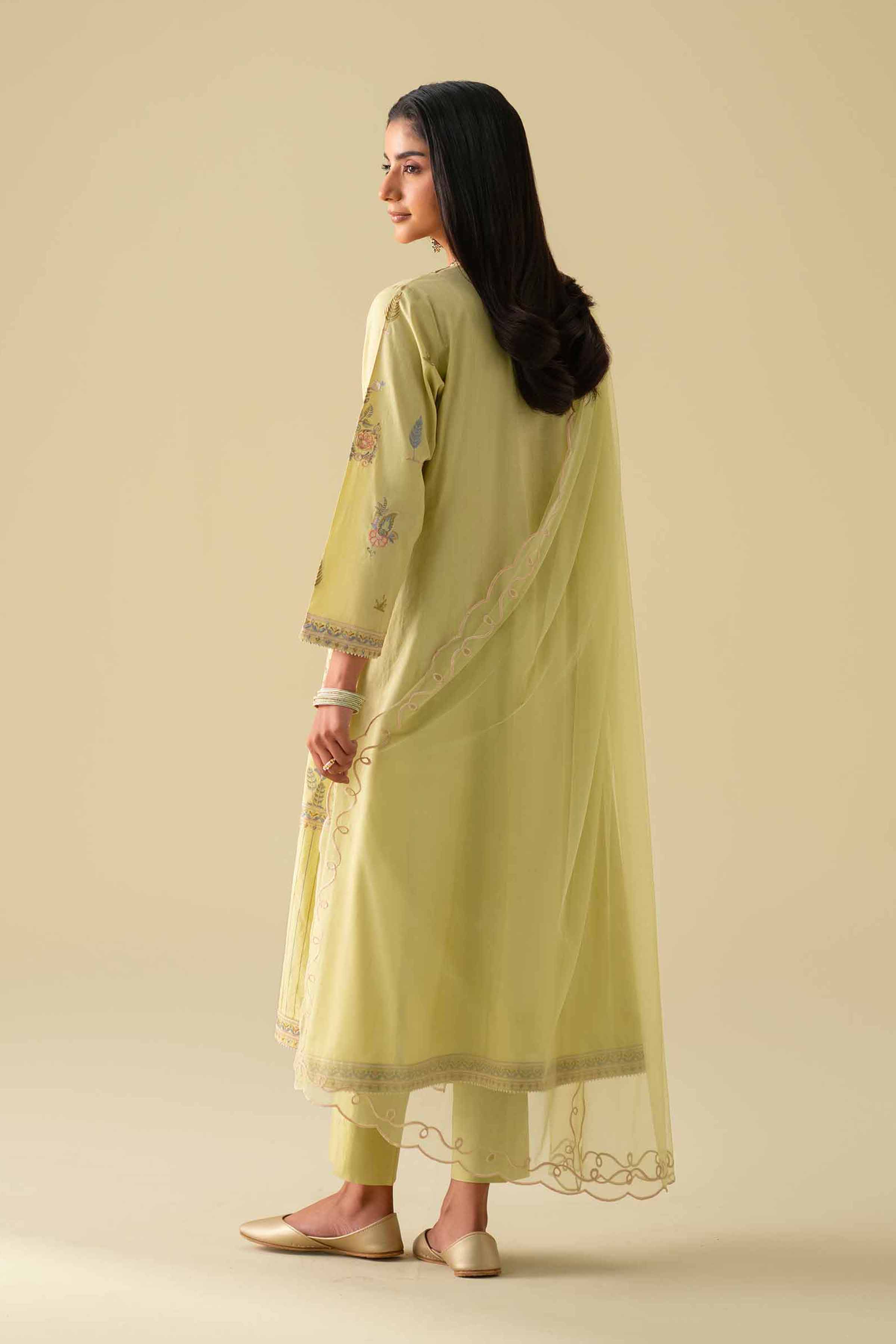3 Piece - Embroidered Suit - KFE26-98 - Image 4