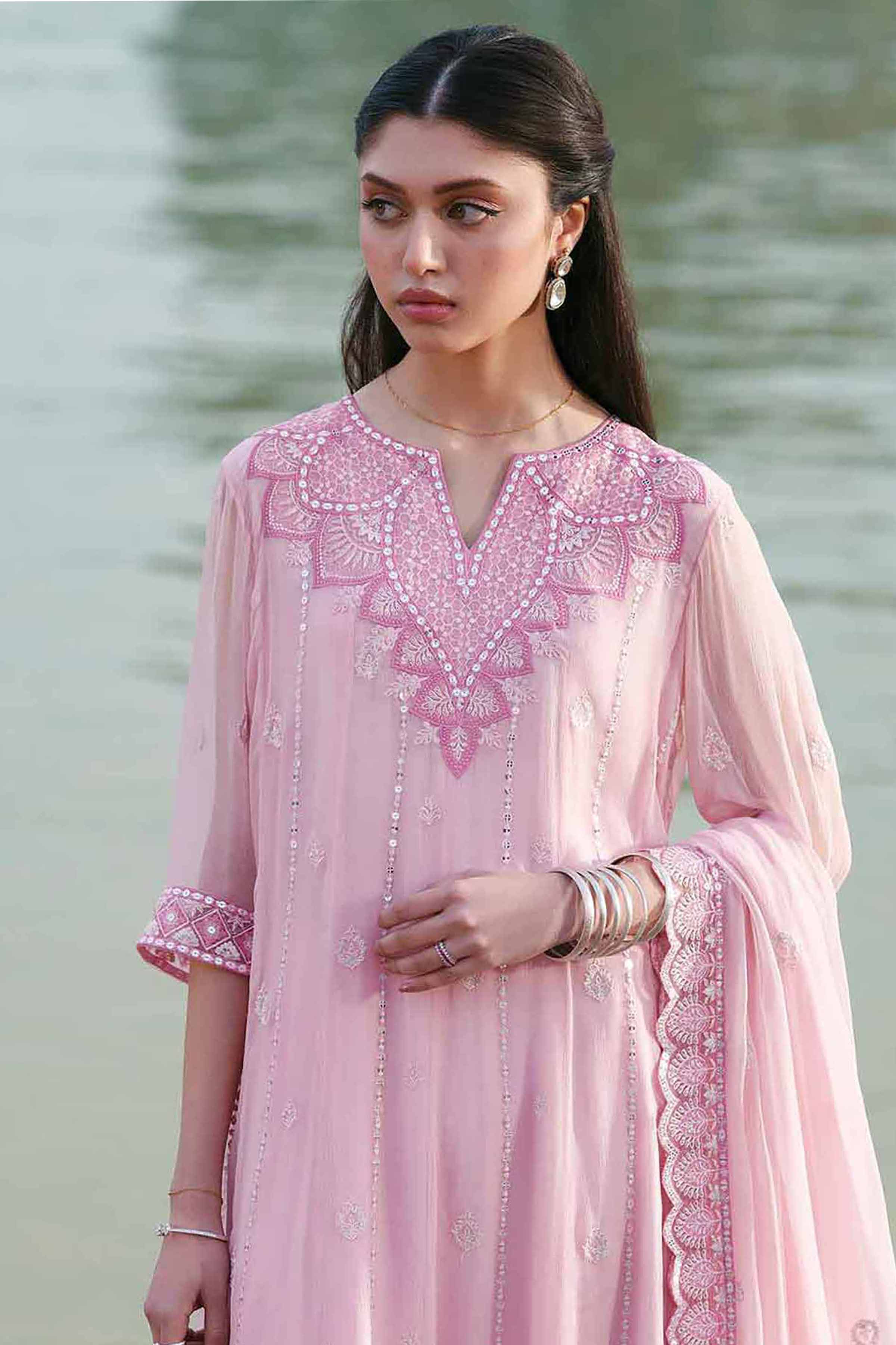 3 Piece - Embroidered Suit - KFE26-99