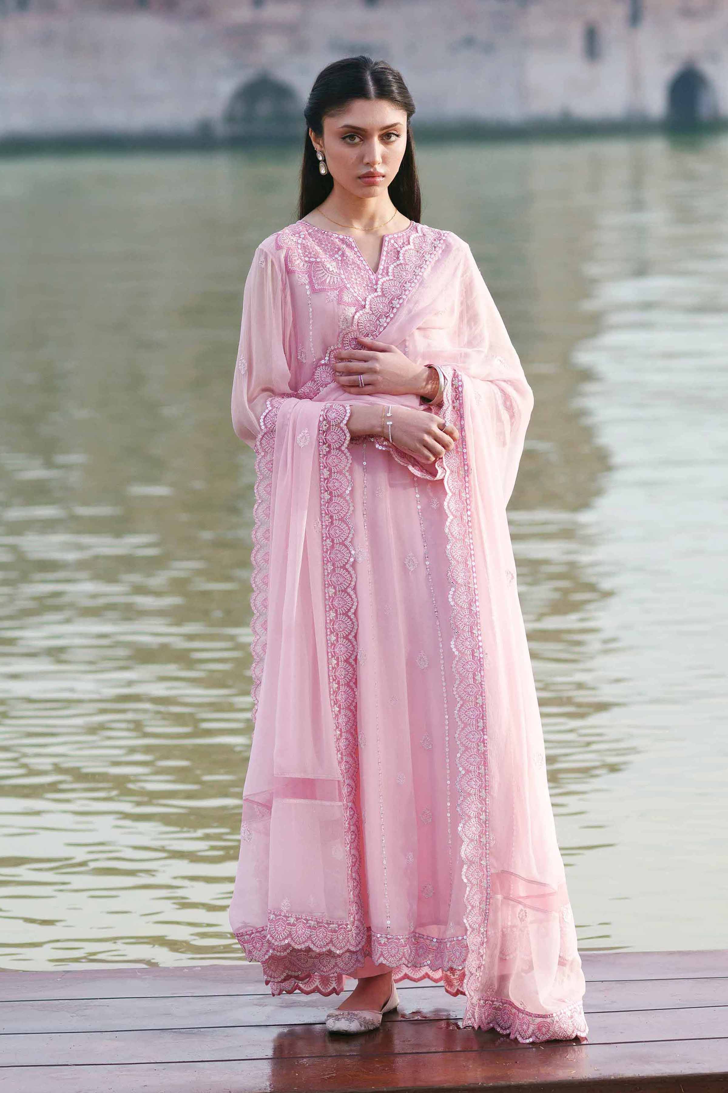 3 Piece - Embroidered Suit - KFE26-99 - Image 2