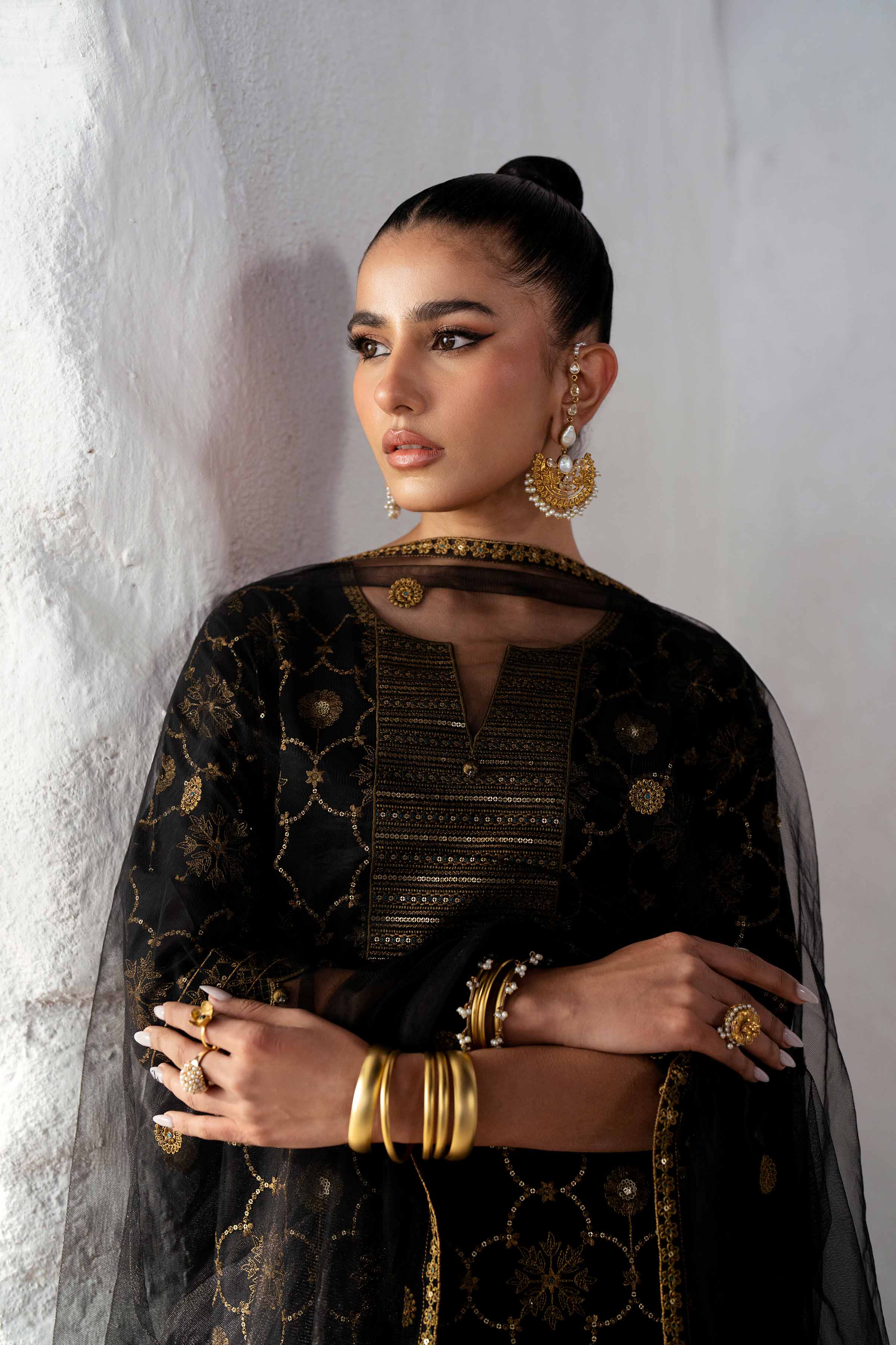 3 Piece - Embroidered Suit - KFS25-01 - Image 5