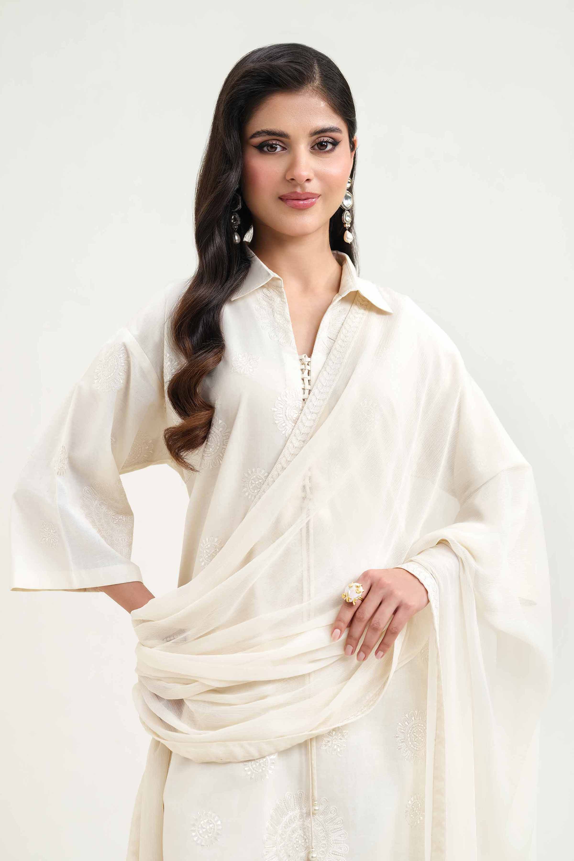 3 Piece - Embroidered Suit - KFS25-02 - Image 6